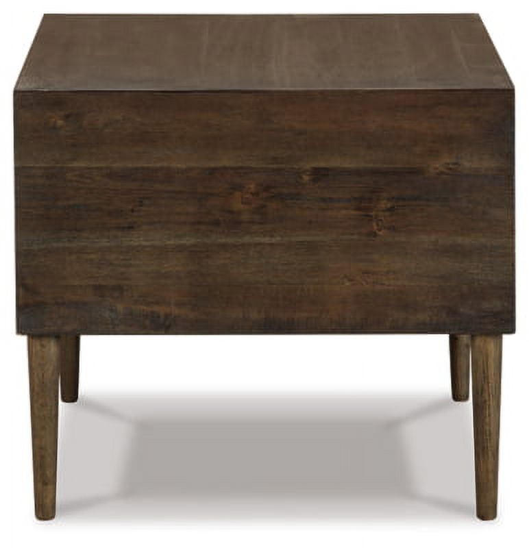 Signature Design by Ashley Contemporary Kisper End Table Dark Brown - Image 3