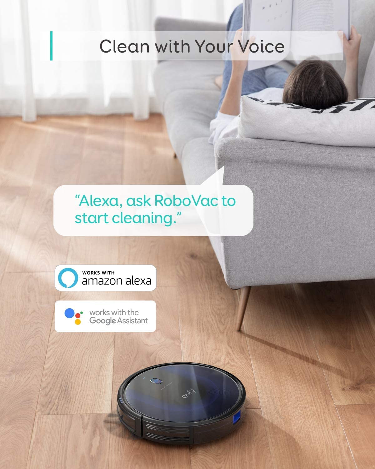 eufy BoostIQ RoboVac 15C MAX, Wi-Fi Connected, 2000Pa Suction, Robot Vacuum Cleaner - Image 4
