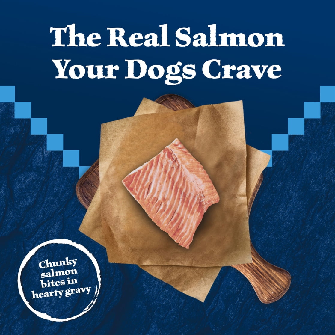 BLUE Wilderness Trail Toppers Dog Wet Food, Salmon Bites in Gravy, 3-oz Pouch - Image 10