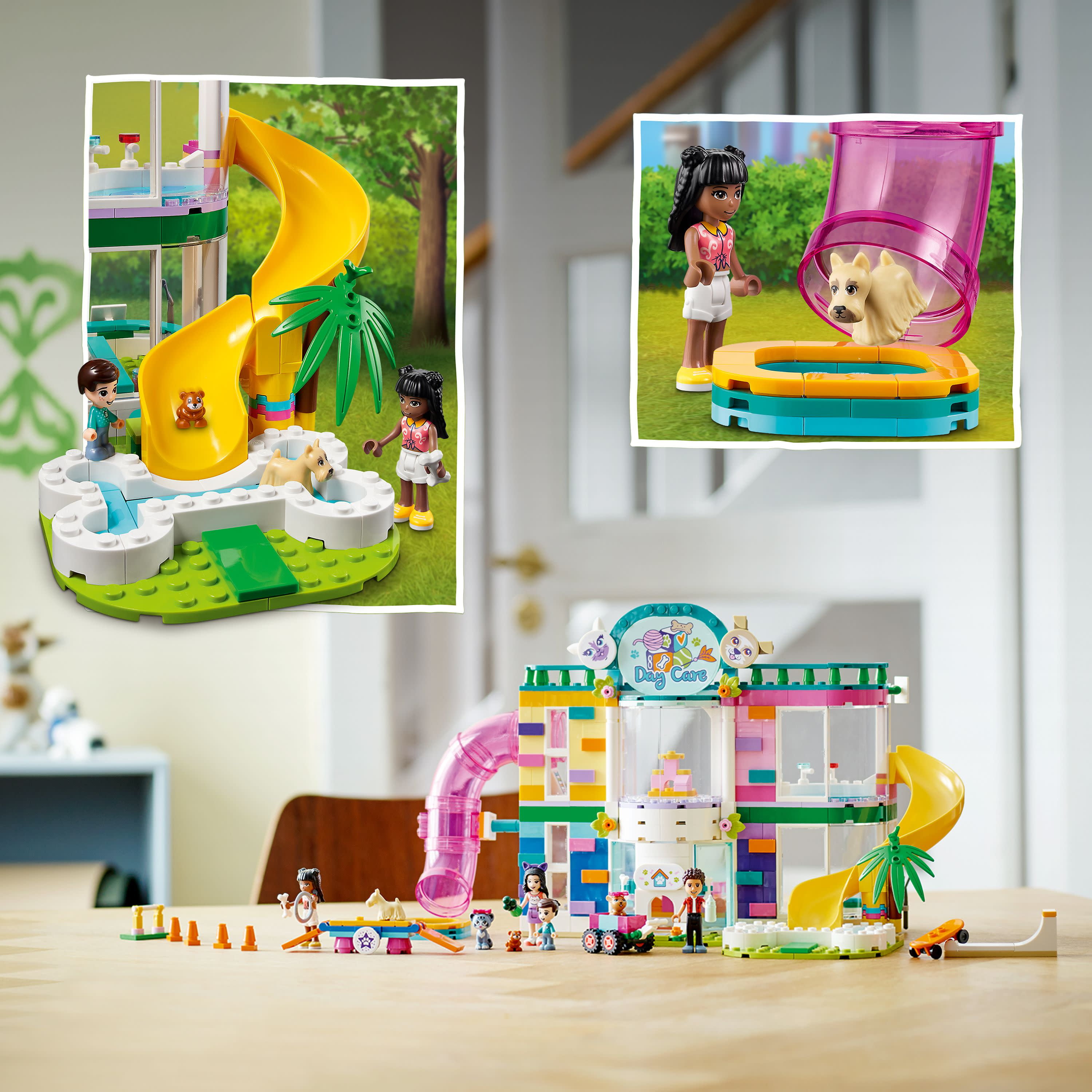 LEGO Friends Pet Day-Care Center 41718 Animal Set, Heartlake City Toy, Birthday Gifts for Kids, Girls and Boys 7 Plus Years Old, with Doggy Figure & 3 Mini Dolls - Image 3