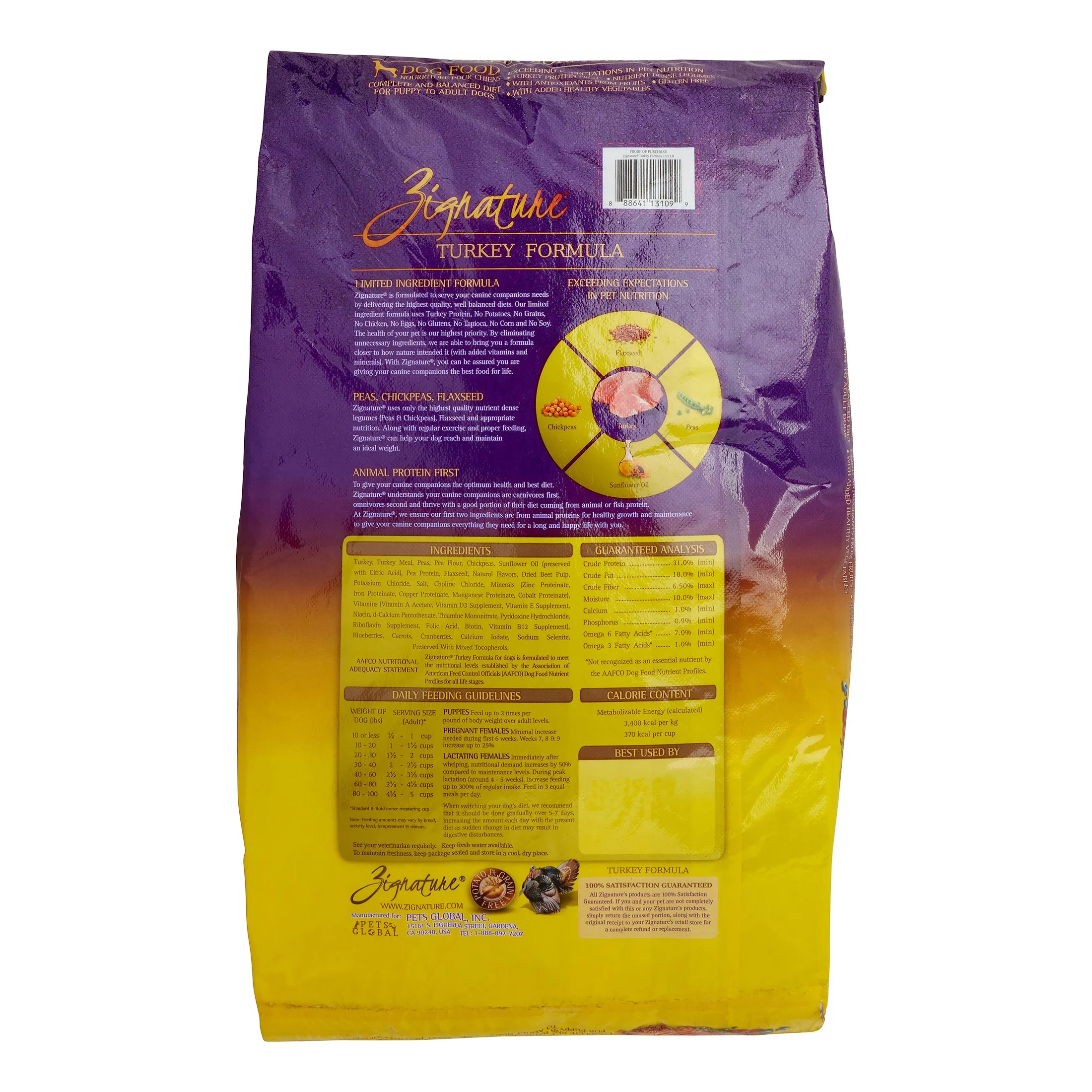 Zignature Turkey Formula Dry Dog Food, 13.5 Lb - Image 2