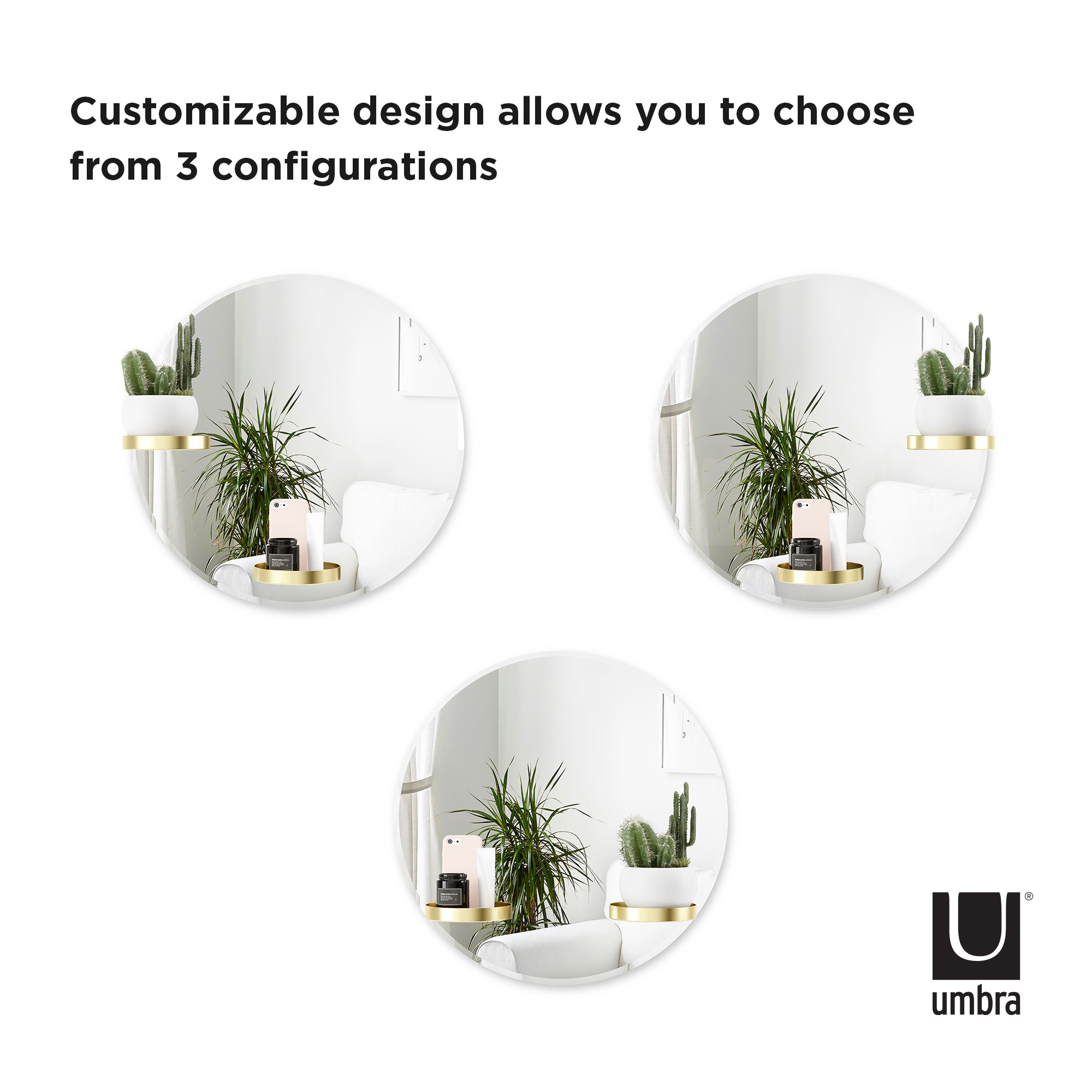 Umbra Perch 24" Wall Mirror - Image 7