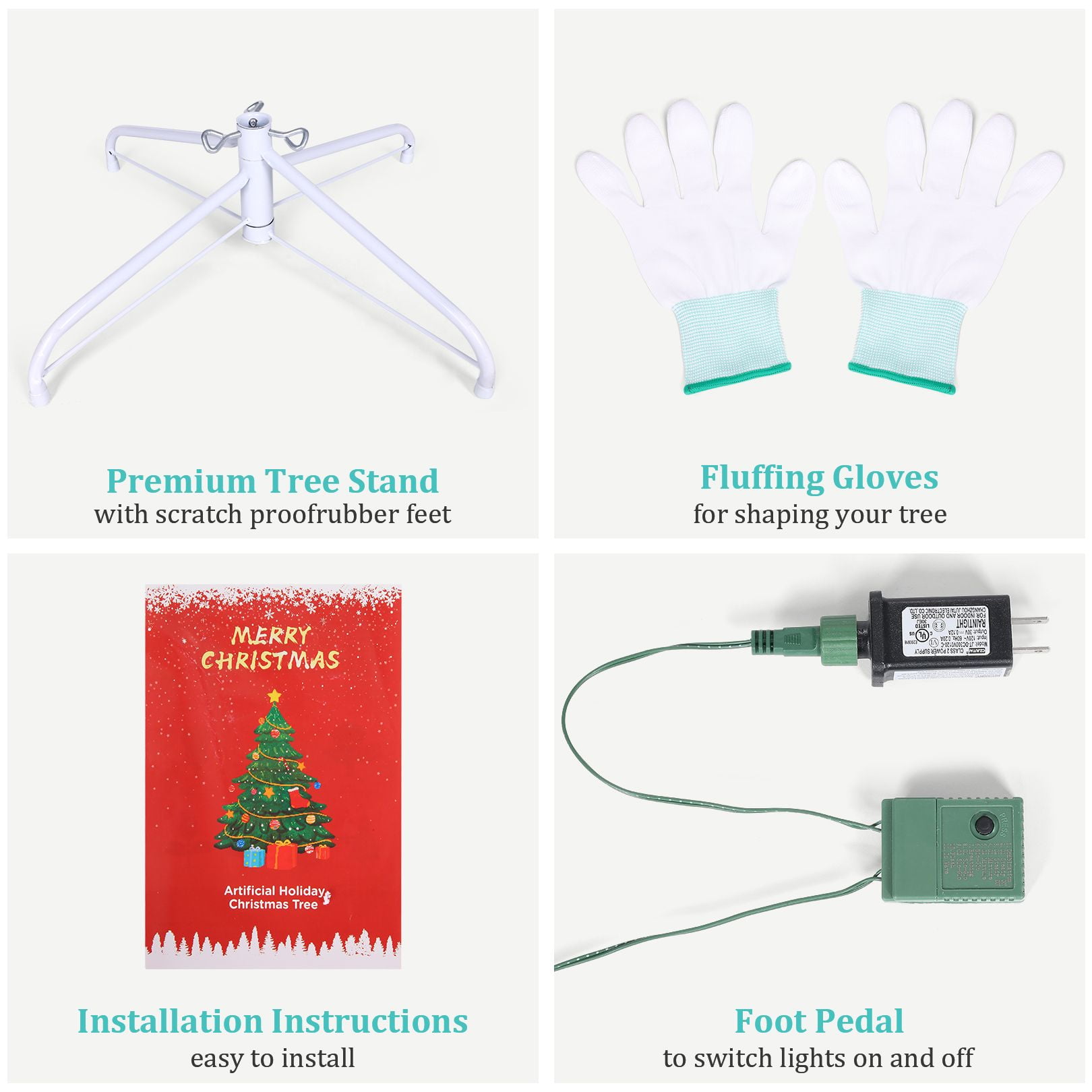 Funcid 6ft Pink Artificial Christmas Tree, Hinged Spruce Full Tree with 1,477 Branch Tips, 250 Incandescent Lights, Foldable Metal Stand, PVC Material, Xmas Tree for Indoor and Outdoor Decoration - Image 3