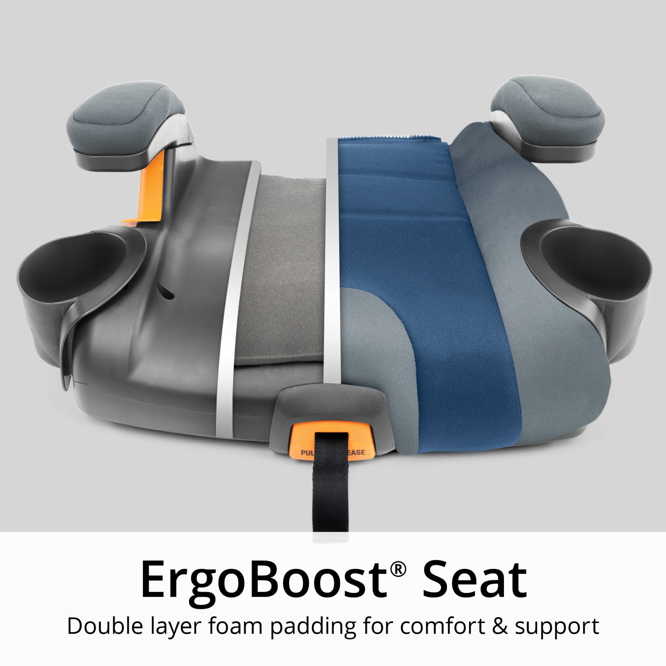 Chicco KidFit Adapt Plus 2-in-1 Belt Positioning Booster Car Seat - Ember (Black), New - Image 3