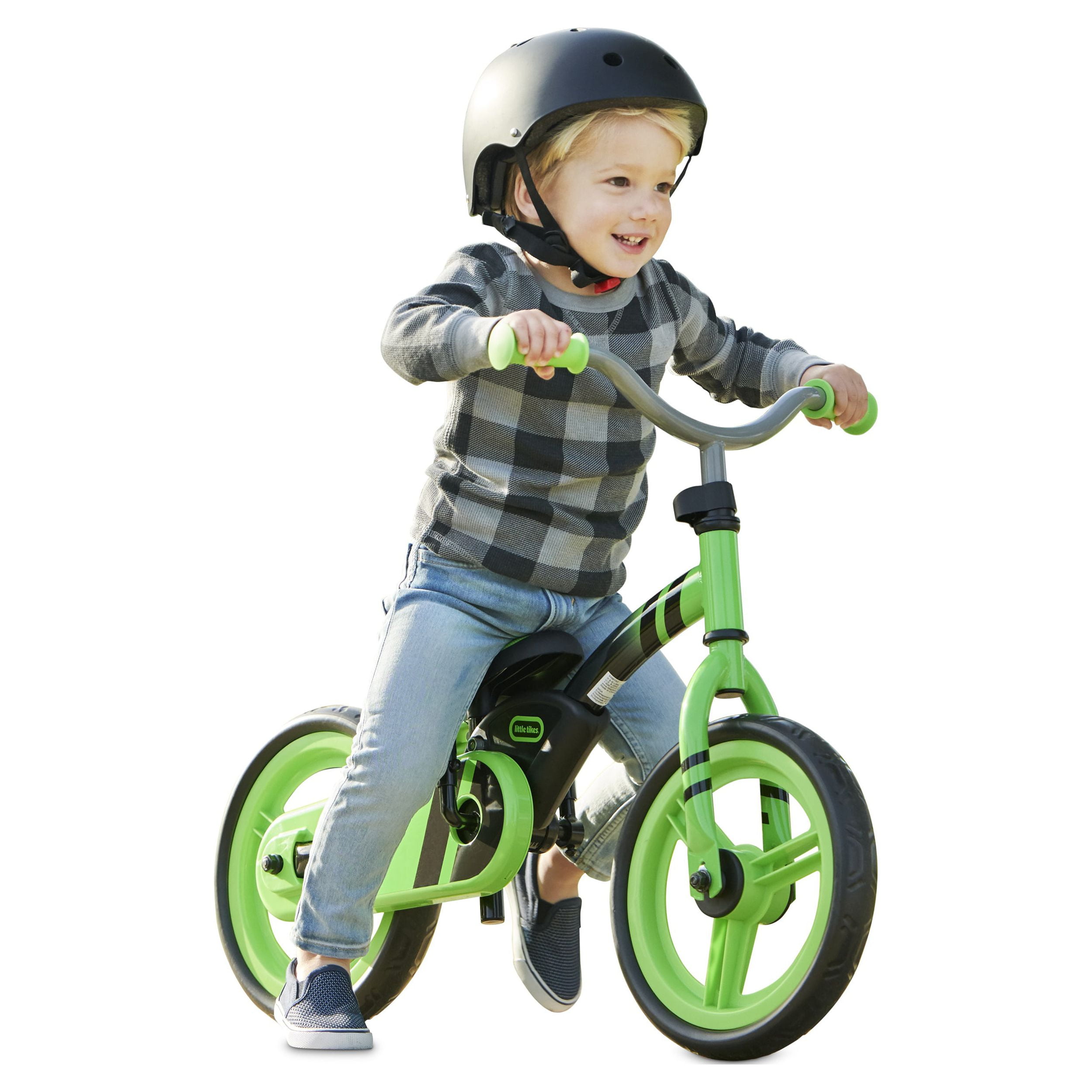 My First Balance to Pedal Training Bike Kids in Green, Ages 2-5 Years, 12 Inch - Image 5