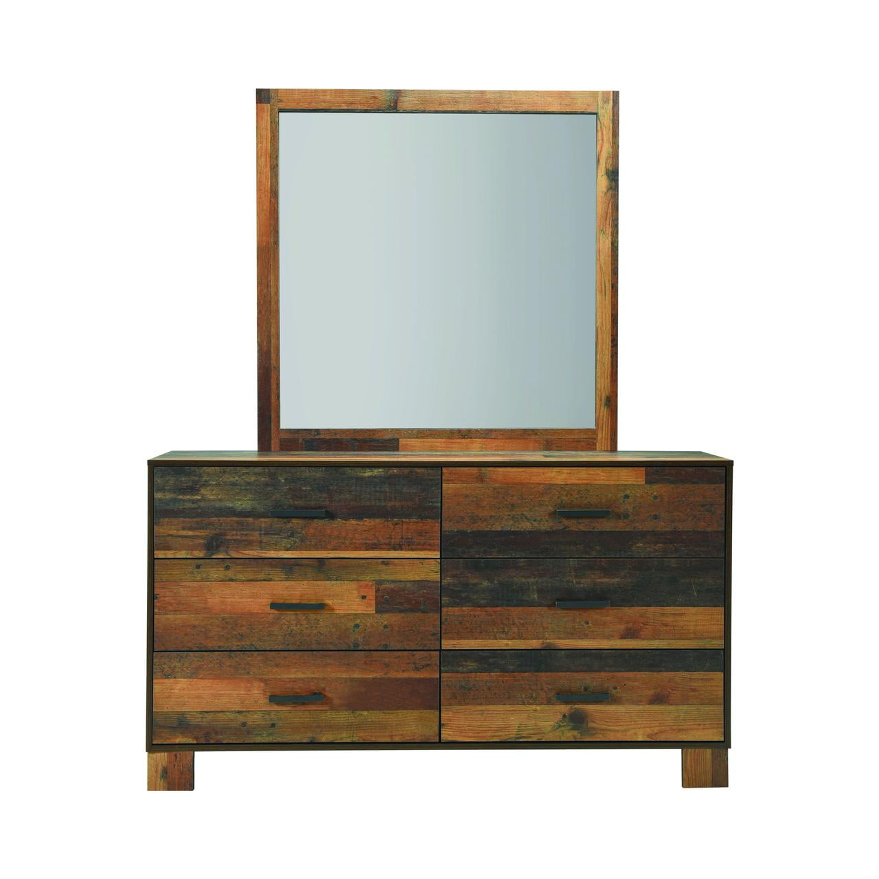 Sidney Square Mirror Rustic Pine - Image 3