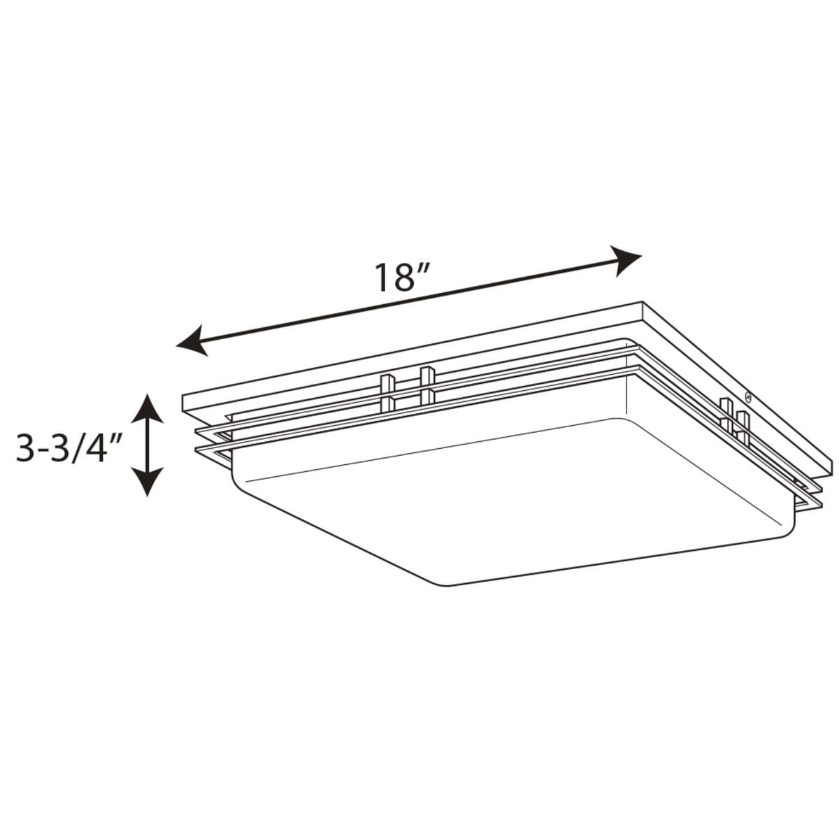 Progress Lighting Helm Collection 3-Light LED Flush Mount in Brushed Nickel with Acrylic Diffuser - Image 2