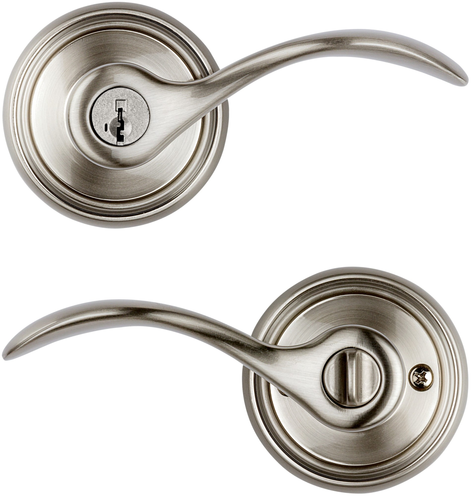 Baldwin Tobin Keyed Entry Lever Featuring Smartkey® in SN - Image 5