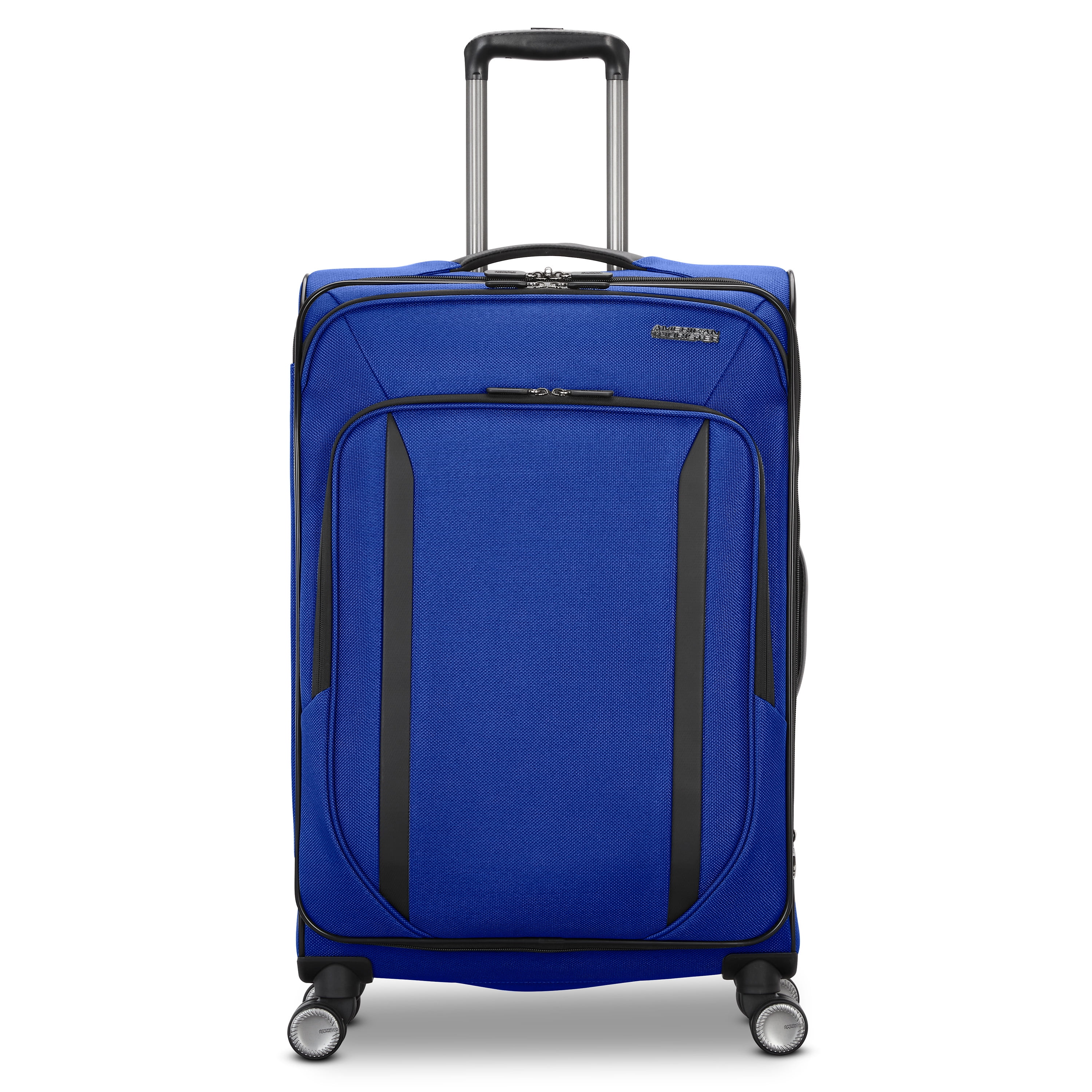 American Tourister Dash XLT Softside Medium Checked Luggage with Spinner Wheels Single Piece - Sapphire Blue - Image 2