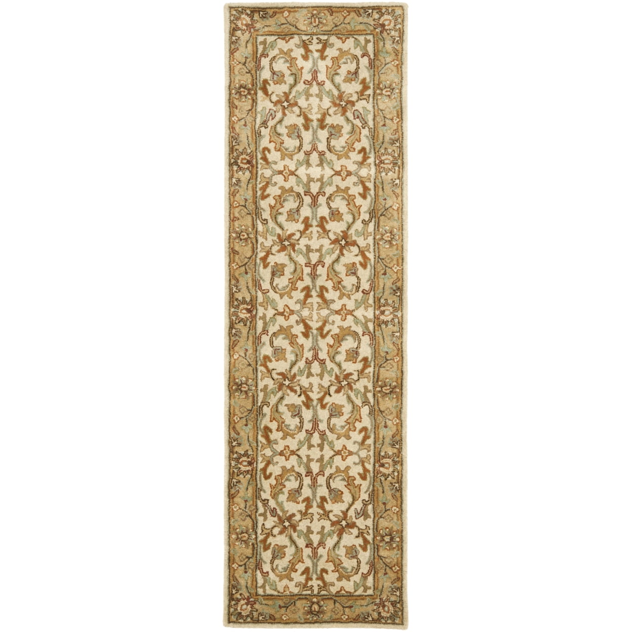 SAFAVIEH Heritage Norwood Oriental Wool Area Rug, Beige/Gold, 6' x 6' Square - Image 5