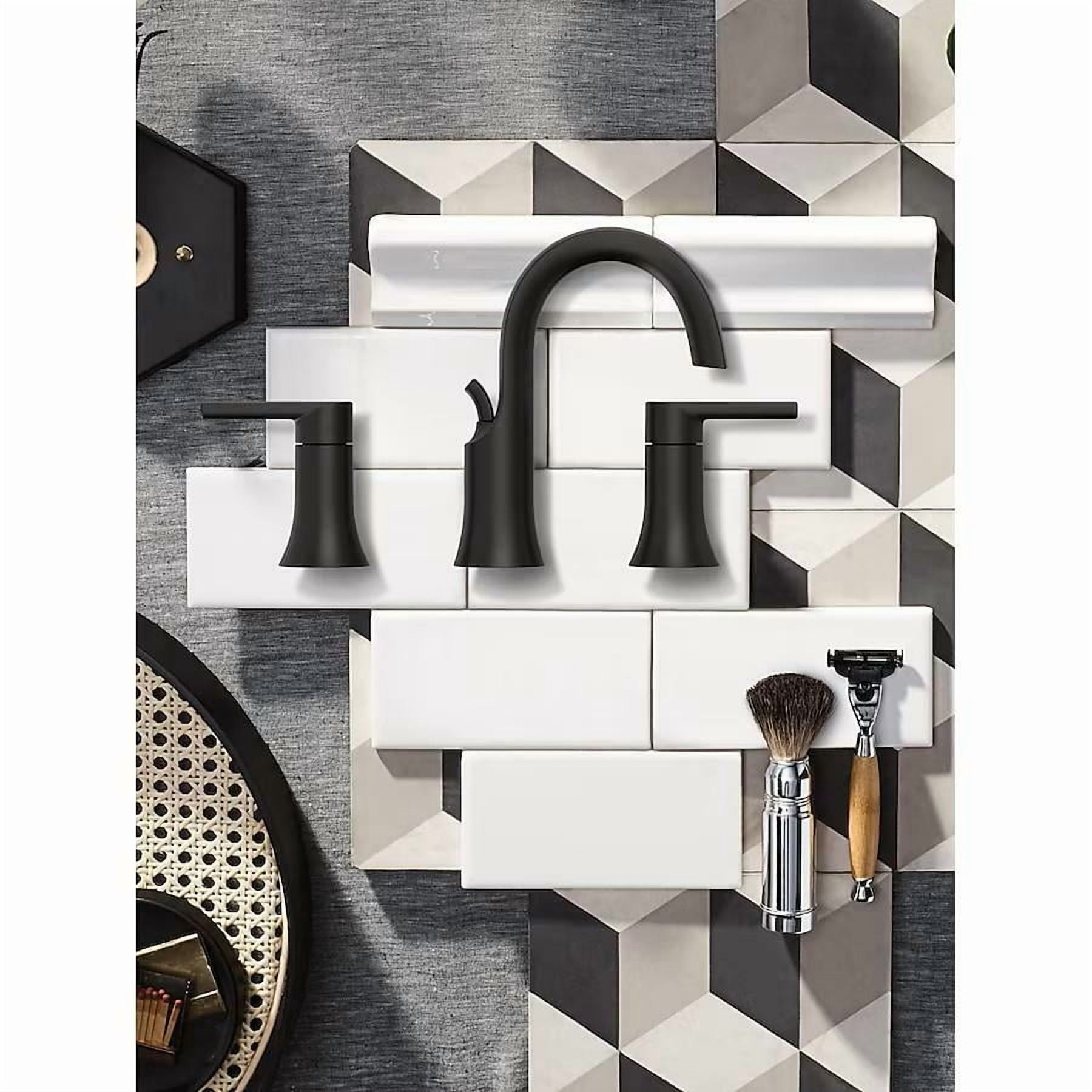 Moen Doux Black Two-Handle Bathroom Faucet - Image 7