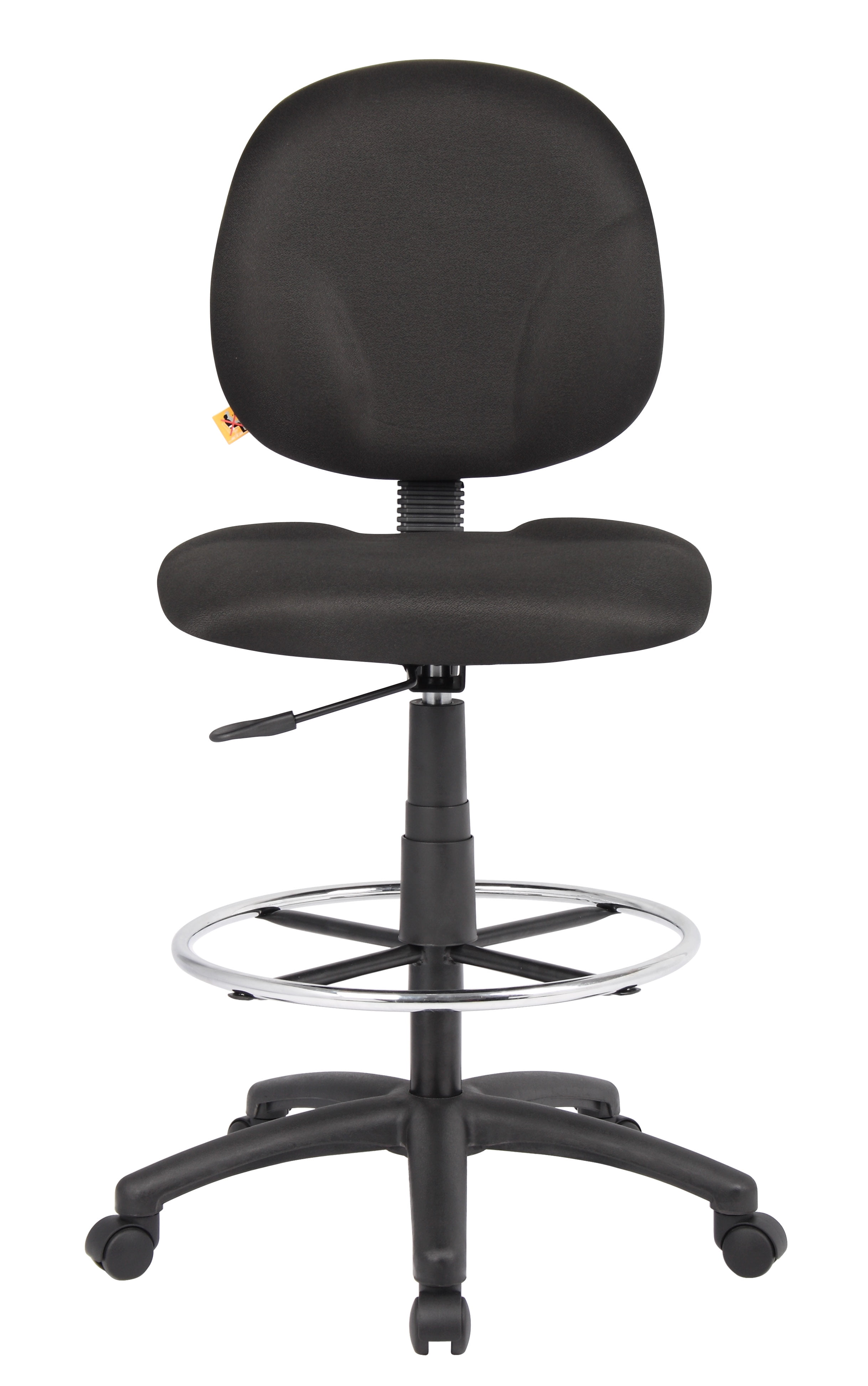 Boss Office Products Black Fabric Drafting Stools W/Footring - Image 3