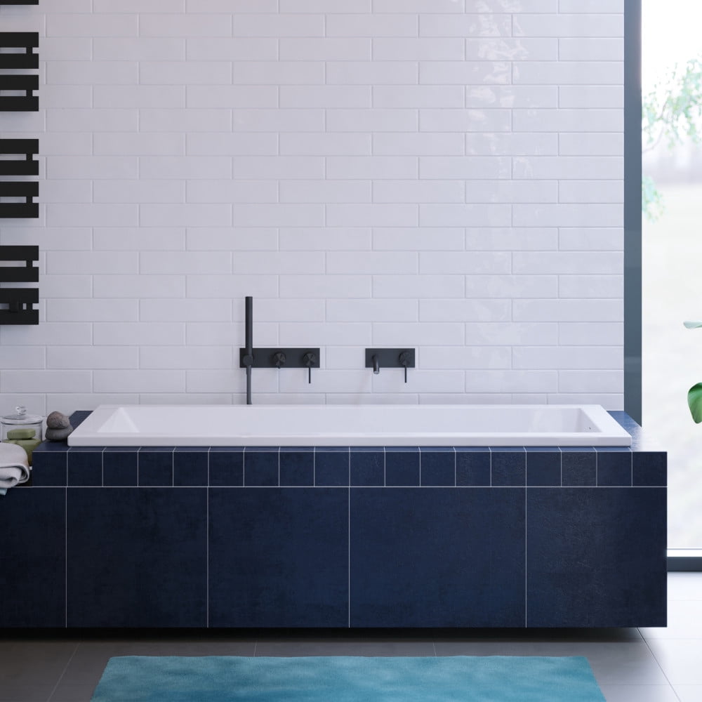 Voltaire 66" x 36" Reversible Drain Drop-In Bathtub - Image 2