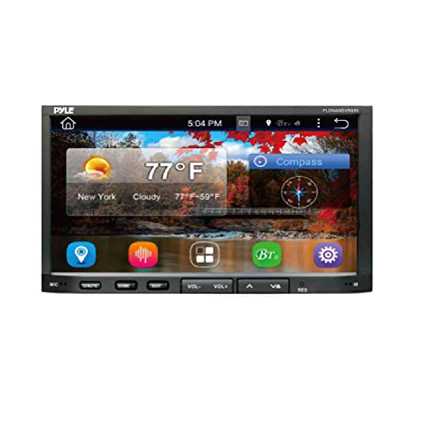 PYLE PLDNANDVR695 - Double Din Car Receiver System - 7? Touchscreen Android Stereo with DVD and CD Player - 1080p DVR Dash Cam and Rearview Backup Camera with Web, App, GPS, Navigation and Bluetooth - Image 2