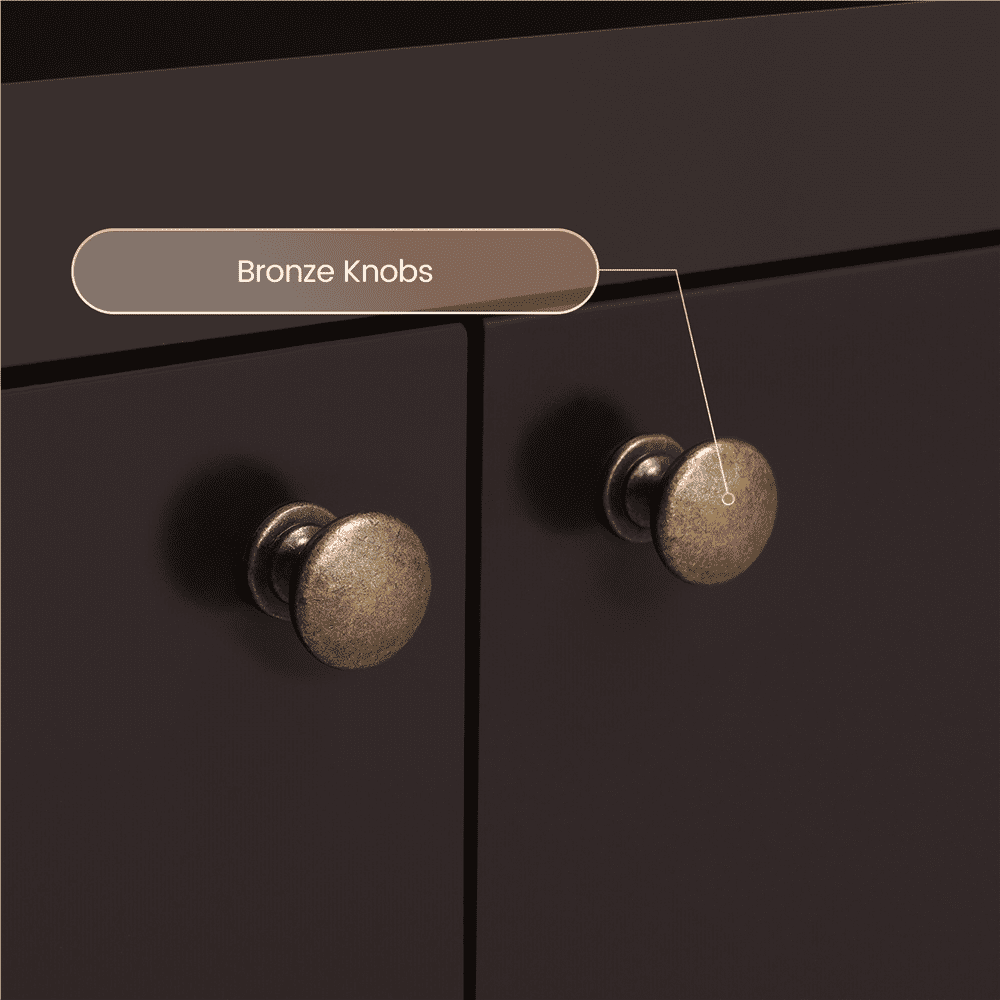 Renwick X-Shape Wood TV Stand for TVs up to 50 in,Espresso - Image 3