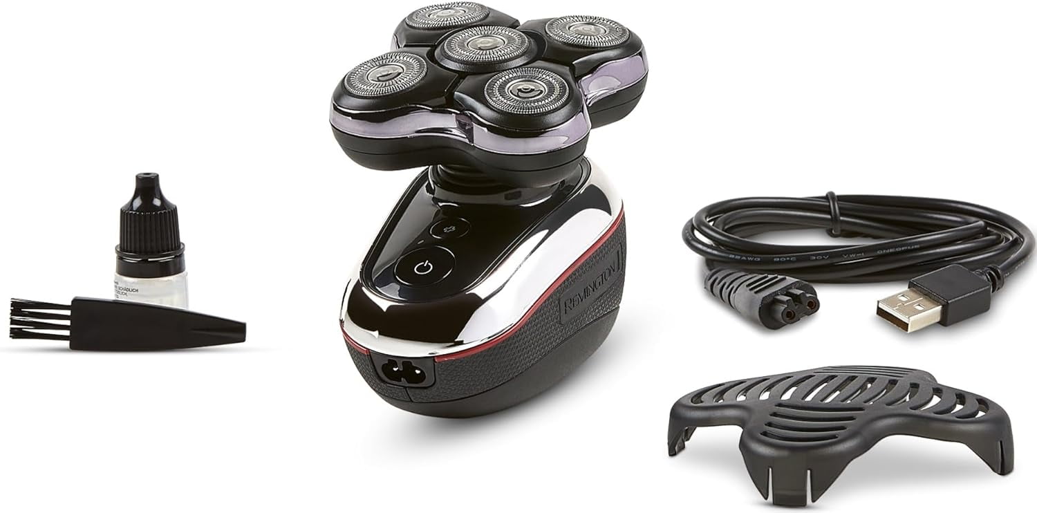 Remington Balder Boss XR7120 Electric Head Shaver, Cordless Wet/Dry Razor with Dual Track Blades - Image 4