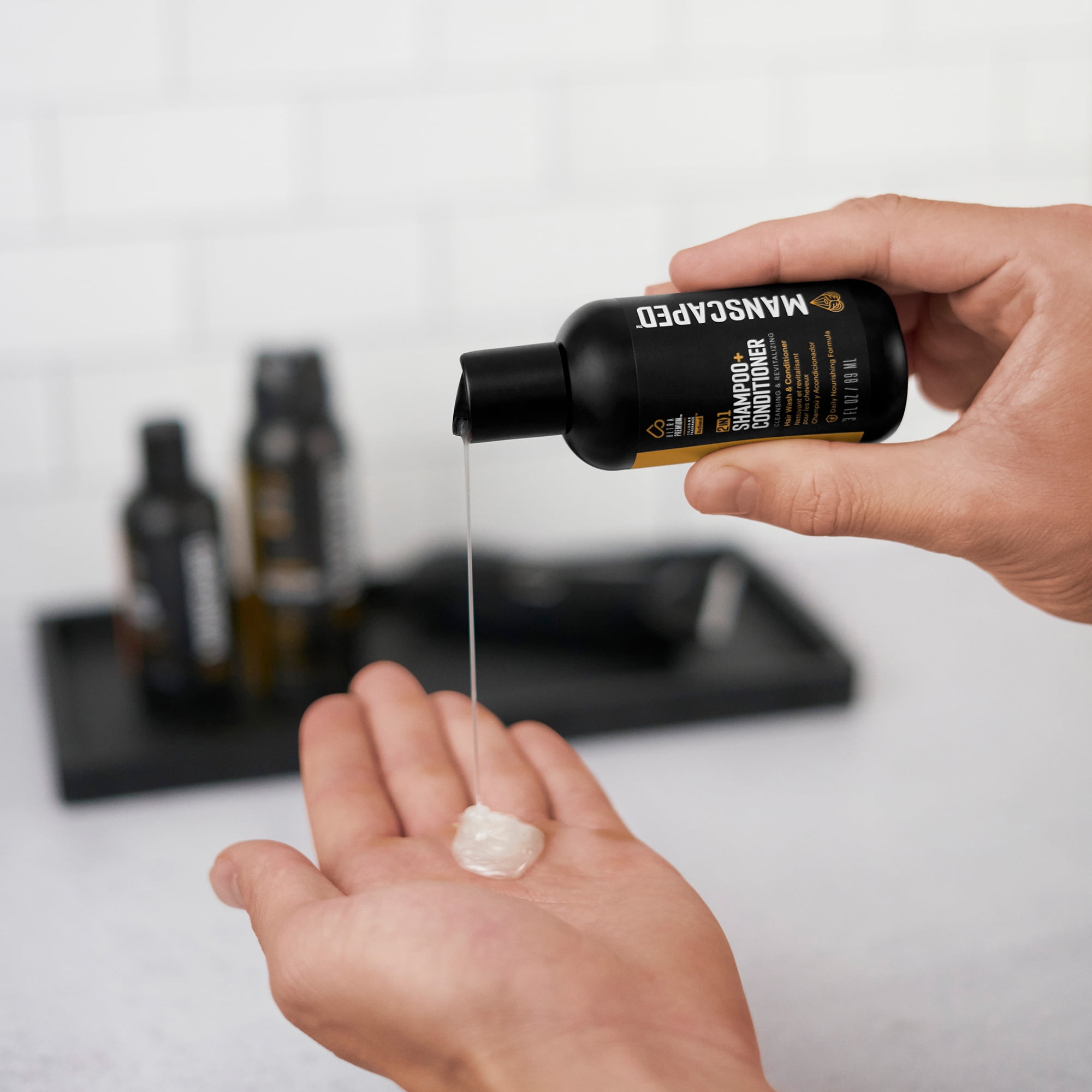 MANSCAPED® The Handyman™ Travel Essentials Includes Compact Face Shaver, Shears 3.0 5-Piece Nail Kit, Underarm Aluminum-Free Deodorant, 3oz Refined™ Body Wash, 3oz 2-in-1 Shampoo & Conditioner - Image 2