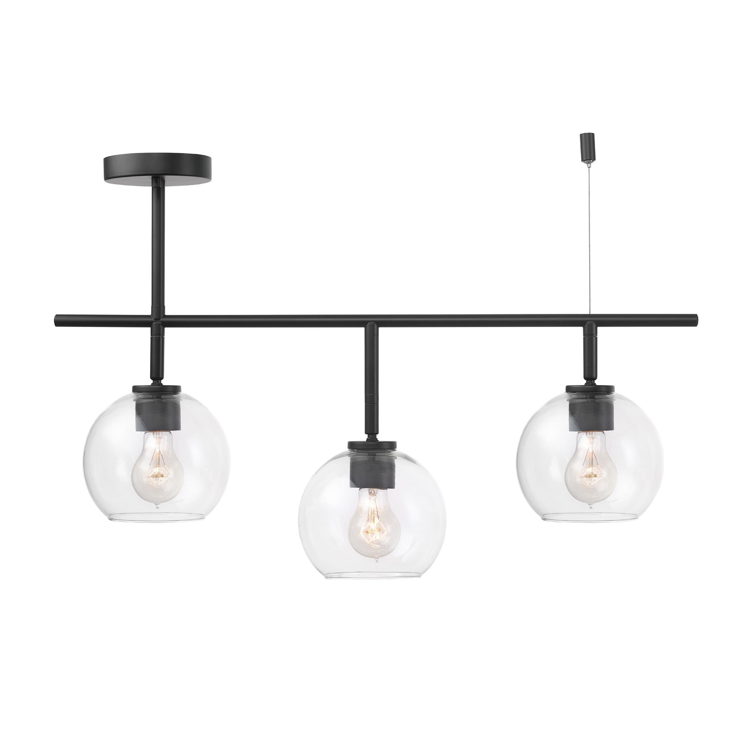 Globe Electric Mika 3-Light Matte Black Track Lighting - Image 6