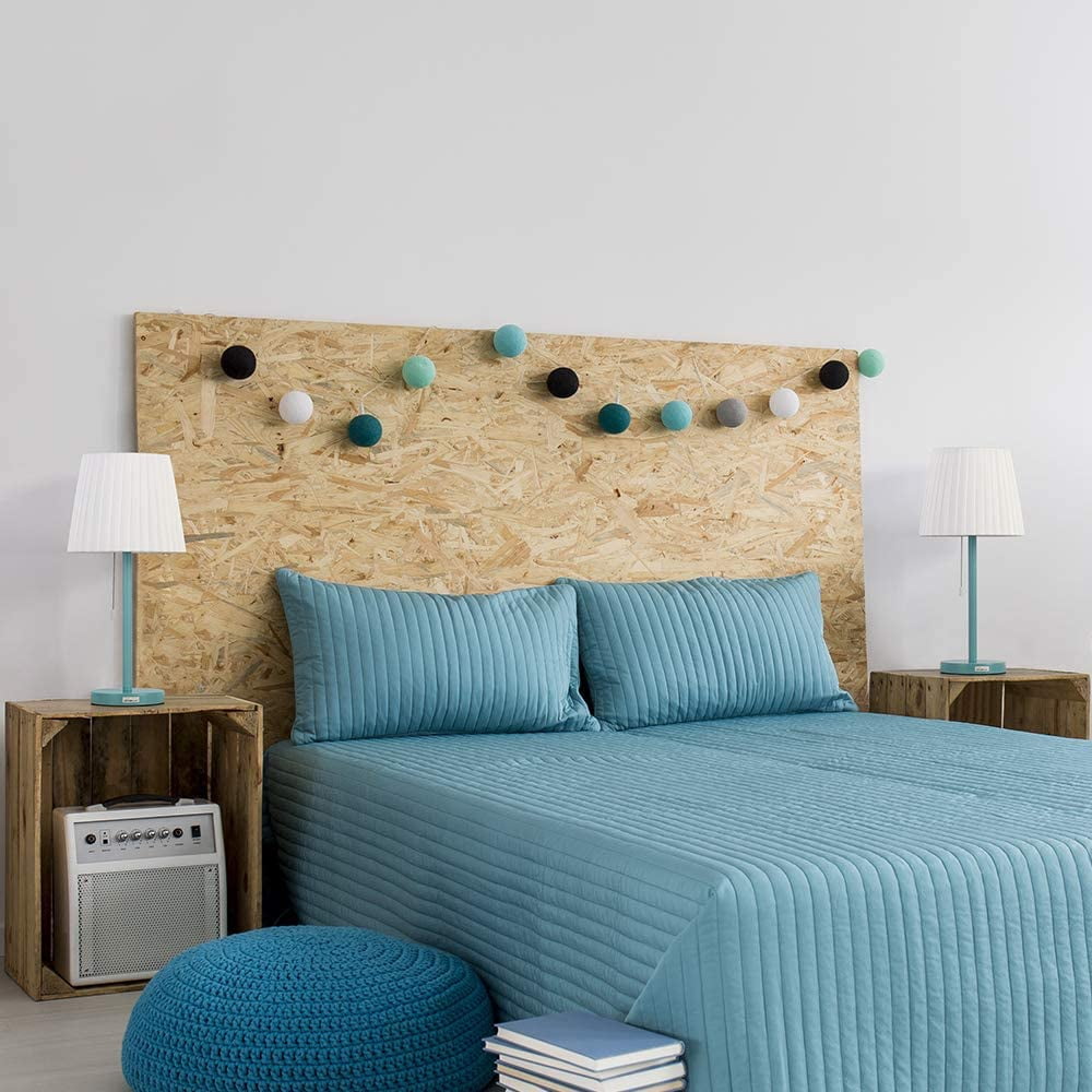 Blue Contemporary Metal Lamp Pull Chain Light Table Reading Lamp Set of 2 - Image 6