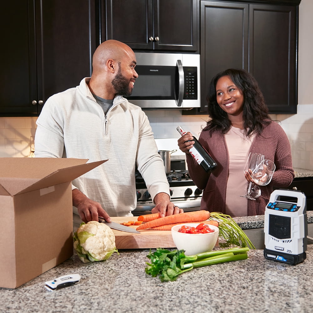 HART Portable AM/FM Radio, White/Black, HPAD01 - Image 5