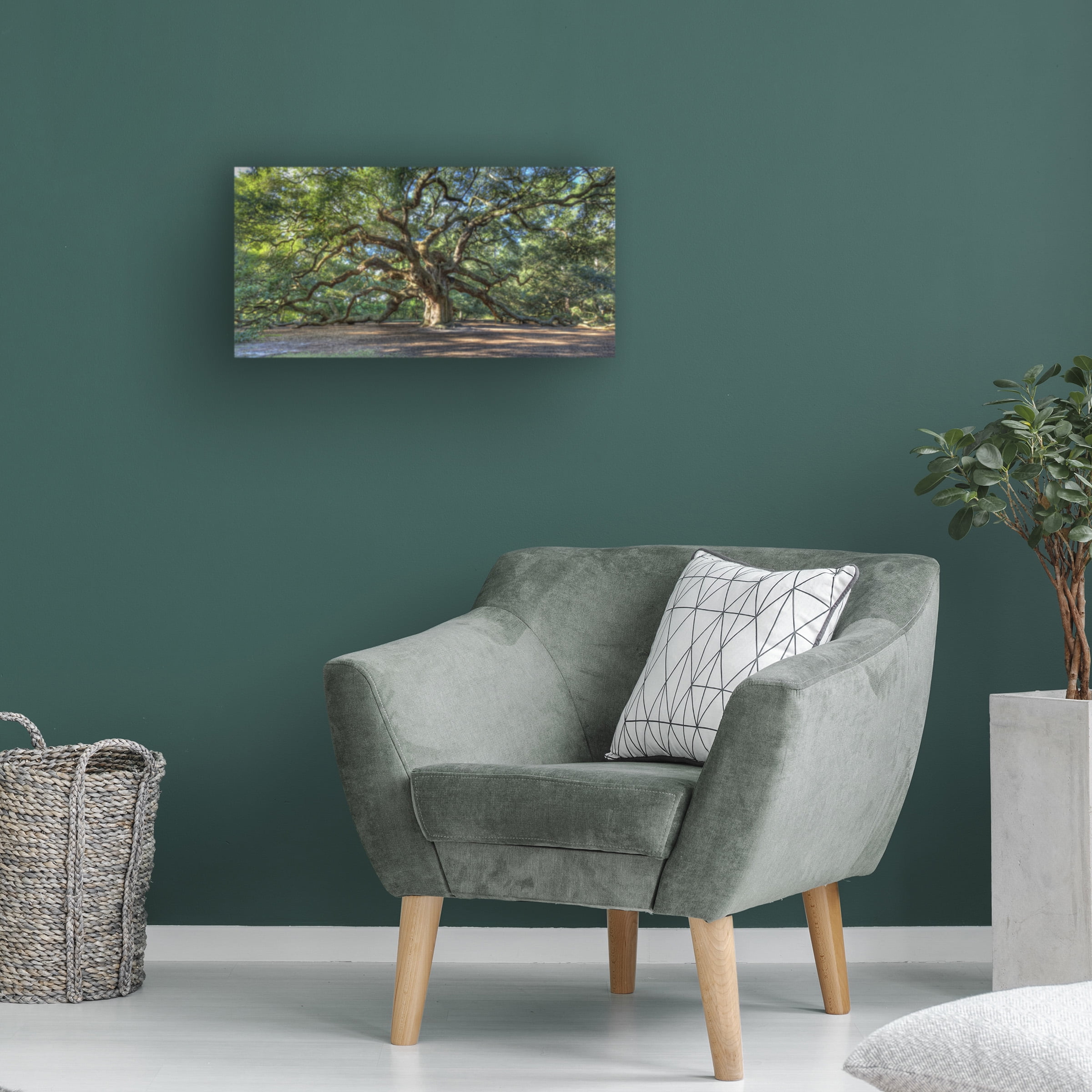 Trademark Fine Art Pierre Leclerc Angel Oak Charleston Canvas Wall Art - 24x47 - Image 3