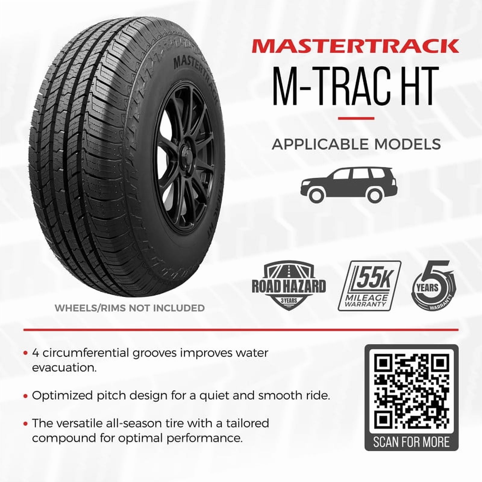 Mastertrack M-TRAC HT Highway Terrain 235/65R16C 235/65R16 10 Ply 121/119S E SUV Light Truck Tires - Image 5