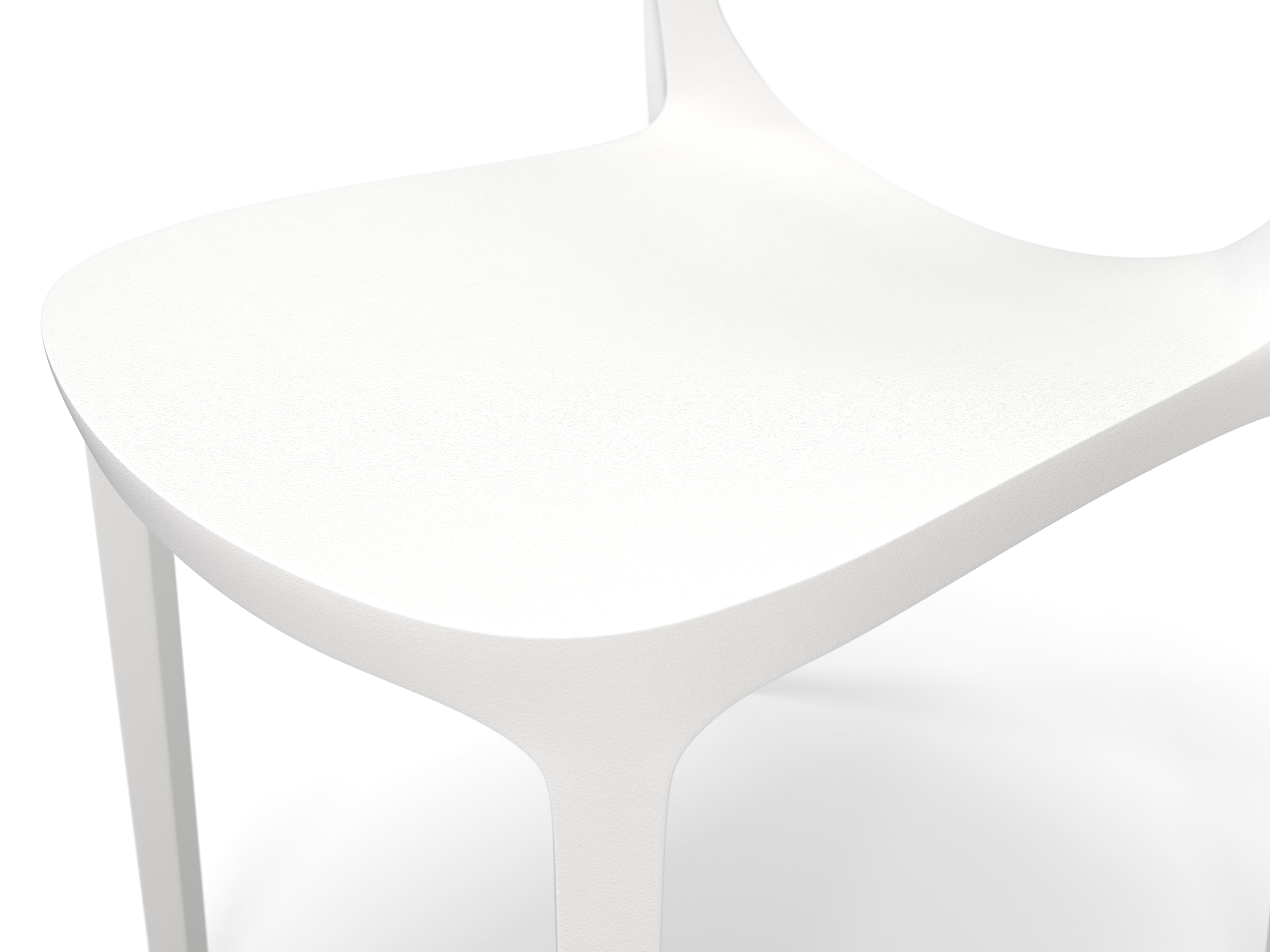 HON Basyx Prodigy Commercial-Grade 2-Pack Armless Stackable Chair, Indoor & Outdoor Chair, in White (BSXVL332WT) - Image 3