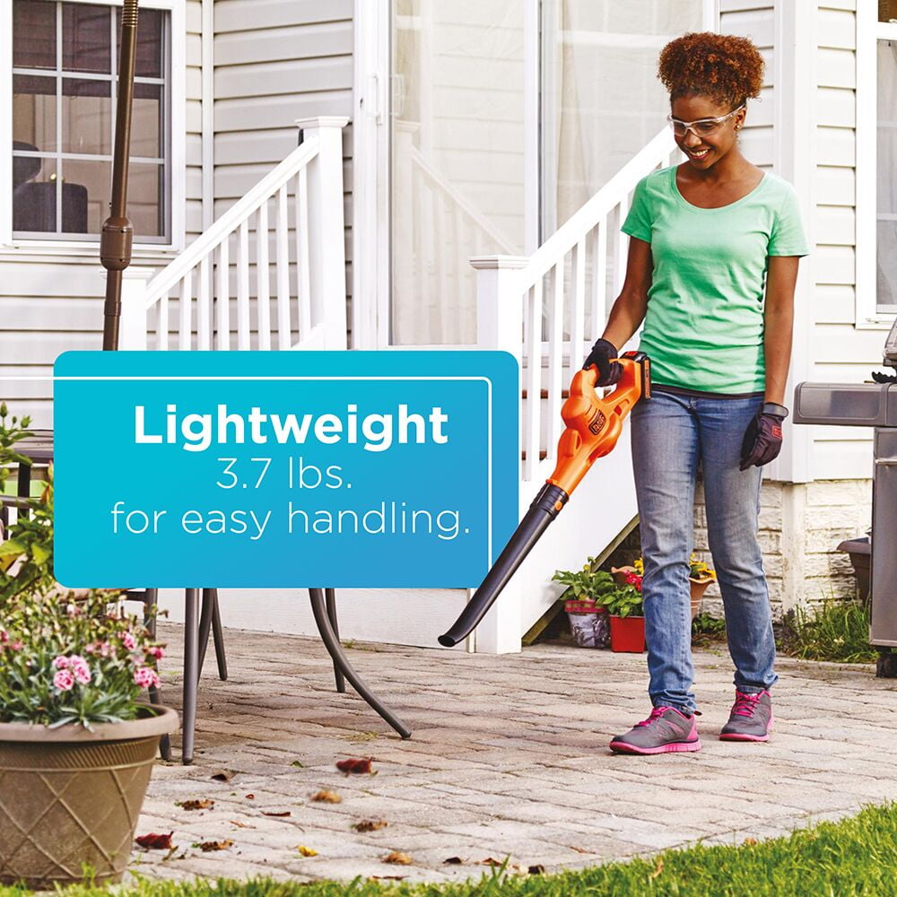 BLACK+DECKER 20V Cordless Leaf Blower, 1.5Ah, Lithium Ion Battery and Charger Included - Image 7