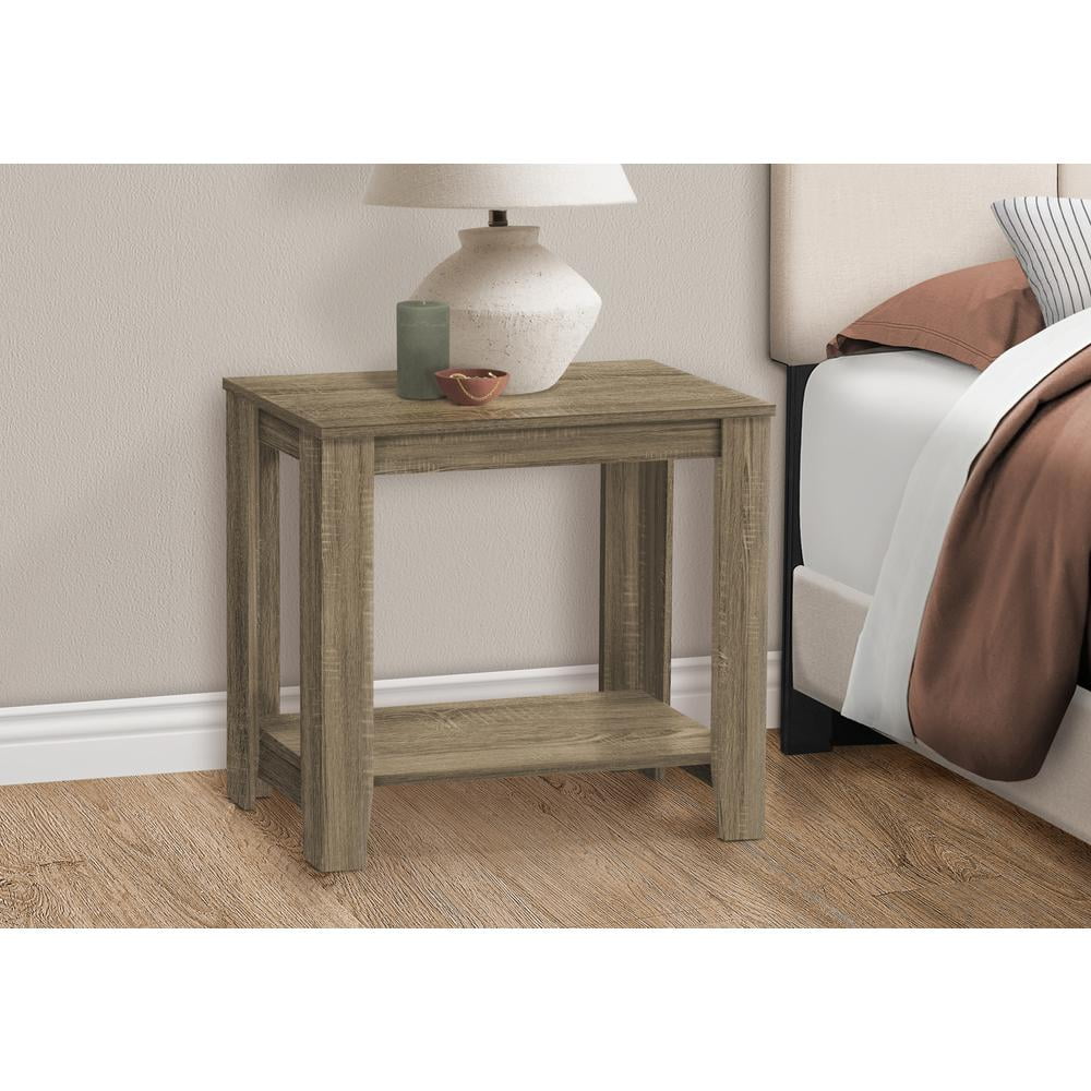 Accent Table Side End Nightstand Lamp Living Room Bedroom Laminate Brown - Image 2