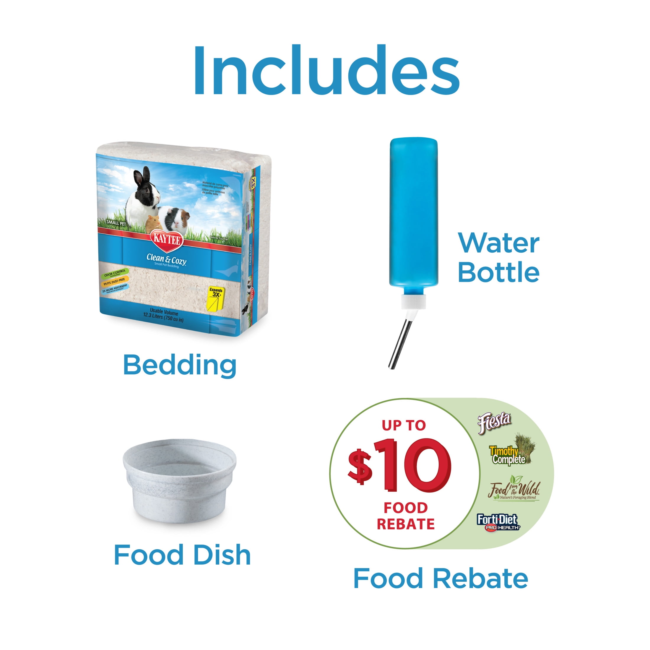 Kaytee My First Home Rabbit or Multiple Guinea Pig Starter Kit Habitat, 42” x 18” x 20” - Image 5