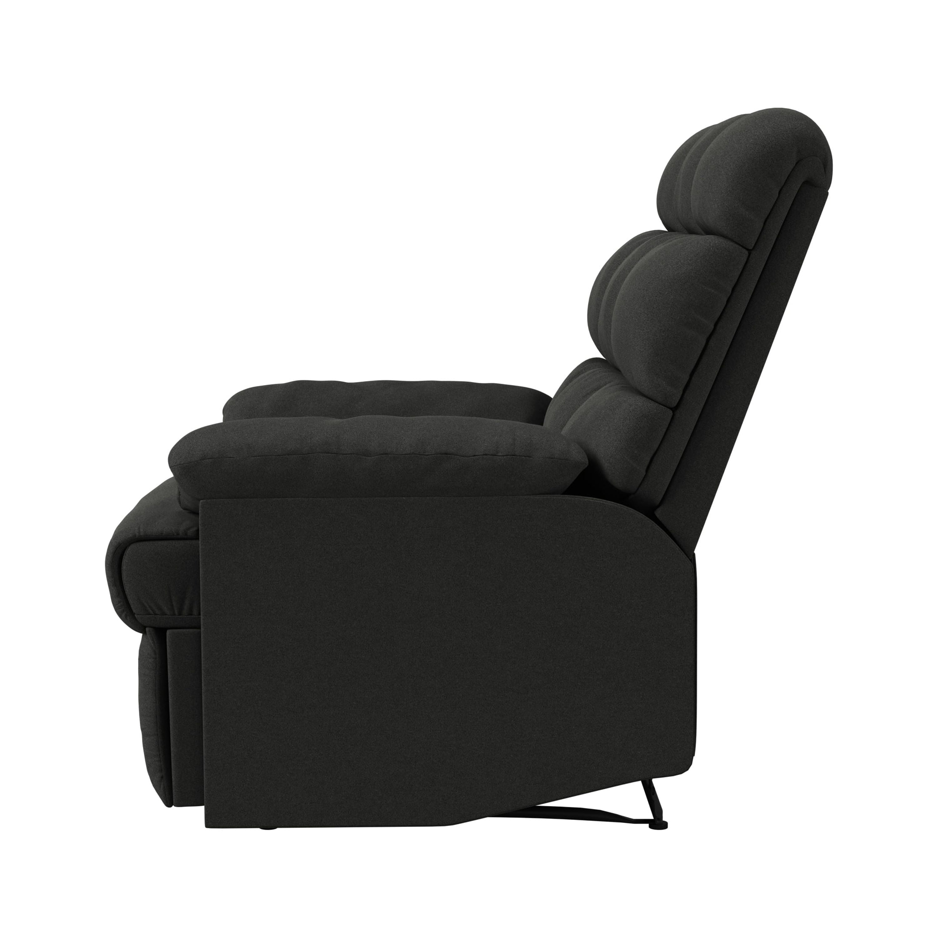 Mainstays Microfiber Recliner, Gray - Image 2