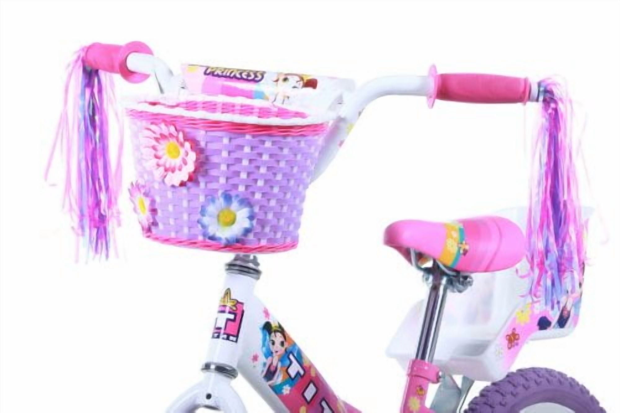 Titan Girls BMX Bike 16 Inch Wheels Ages 4 to 7 with Training Wheels and Doll Basket - Image 7