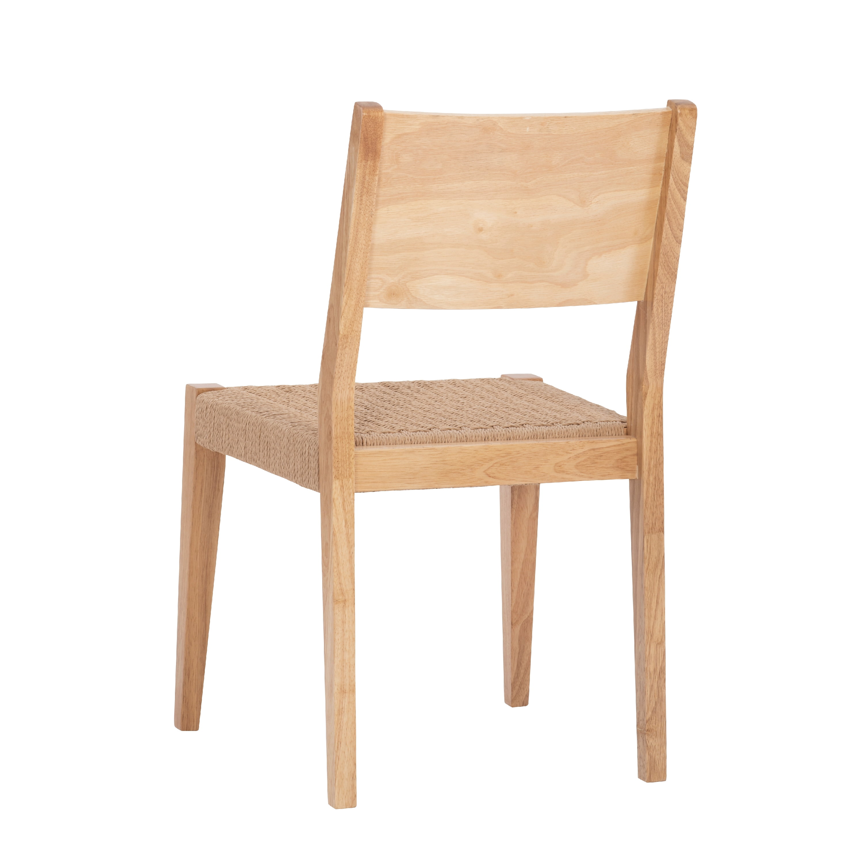 Holden Dining Chair, Set of 2, Natural with Handwoven Rope Seat - Image 3