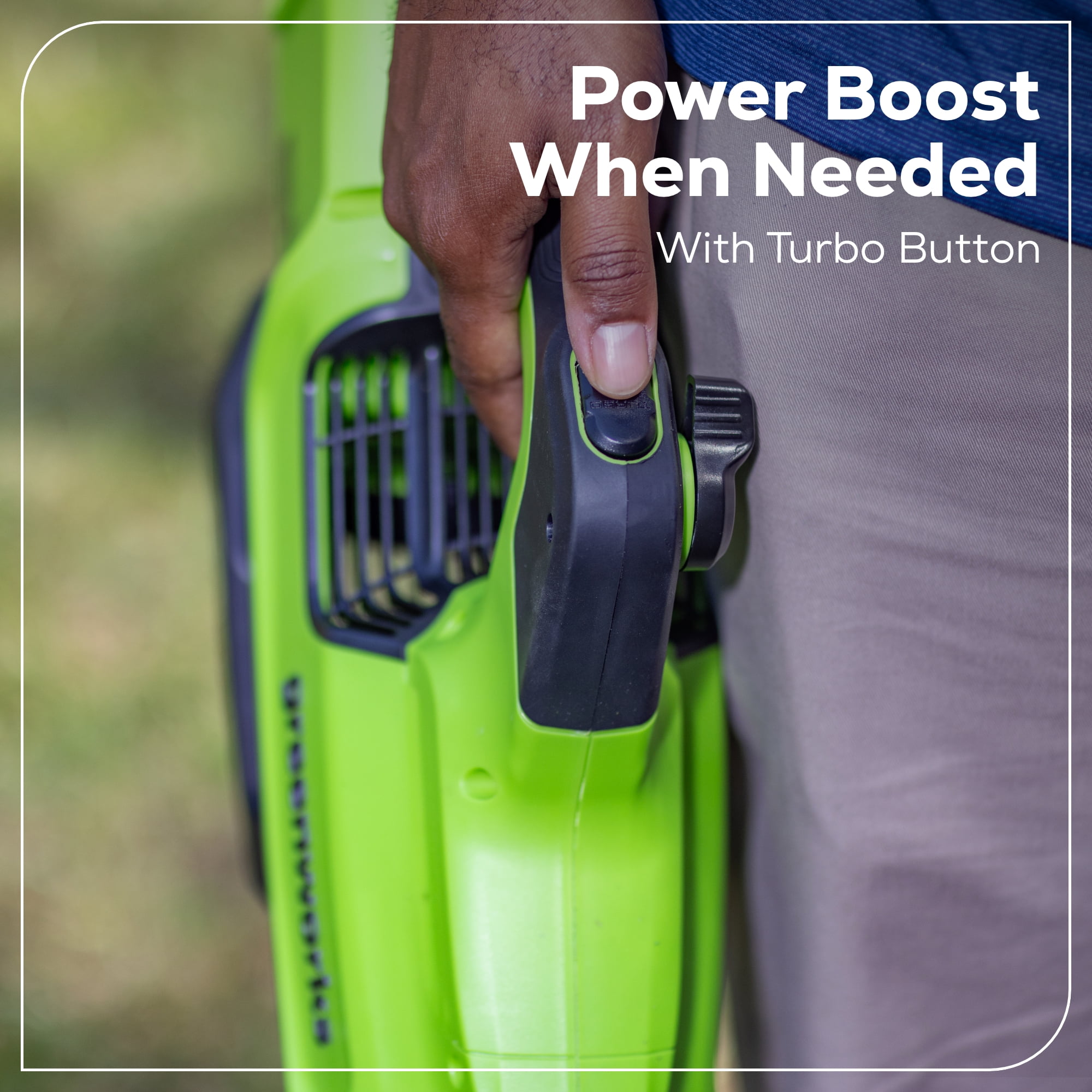 Greenworks 60V 16" String Trimmer & 750 cfm 180 mph Blower Combo + 2.5Ah Battery & Charger - Image 7