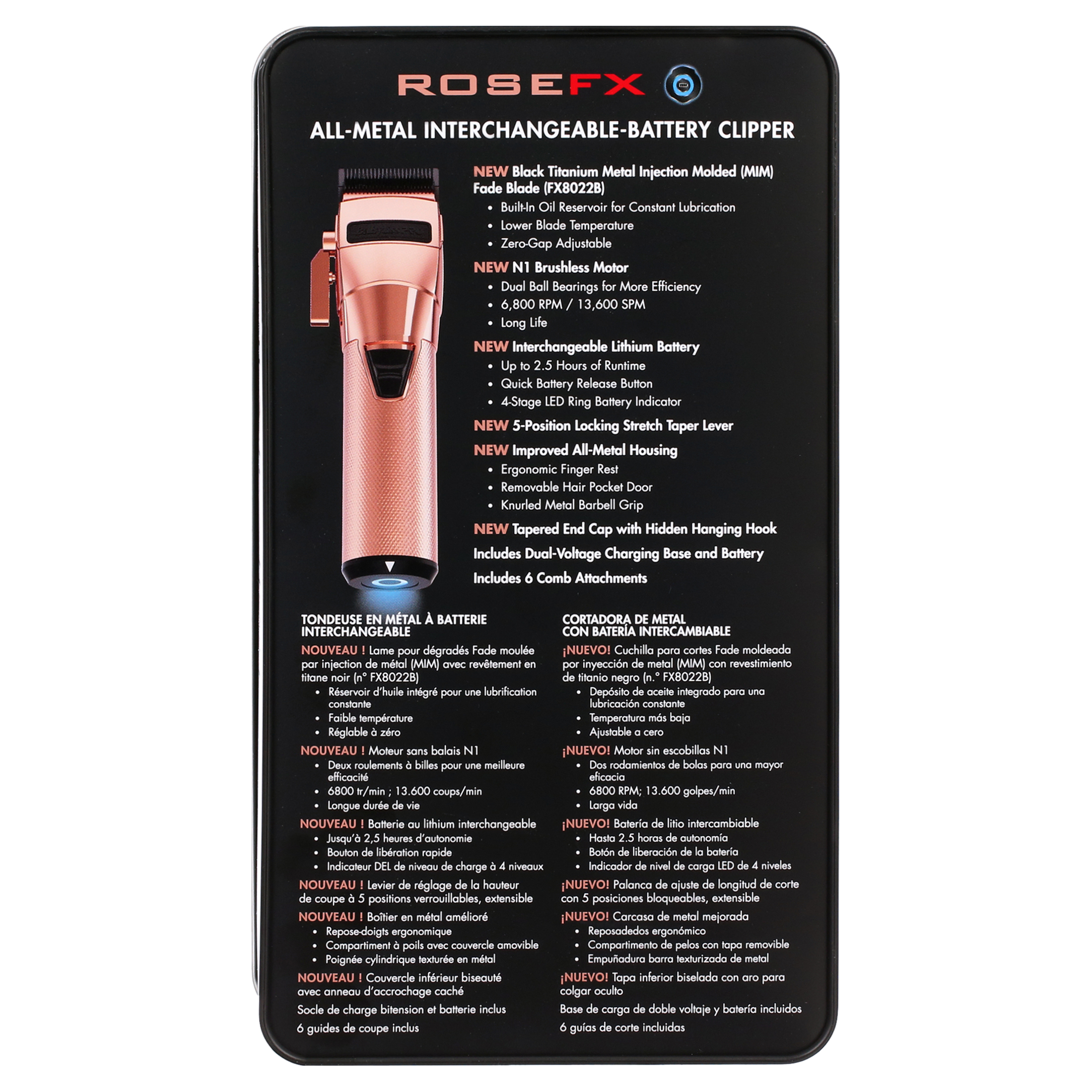 BaBylissPRO FXONE ROSEFX Clipper - Image 9