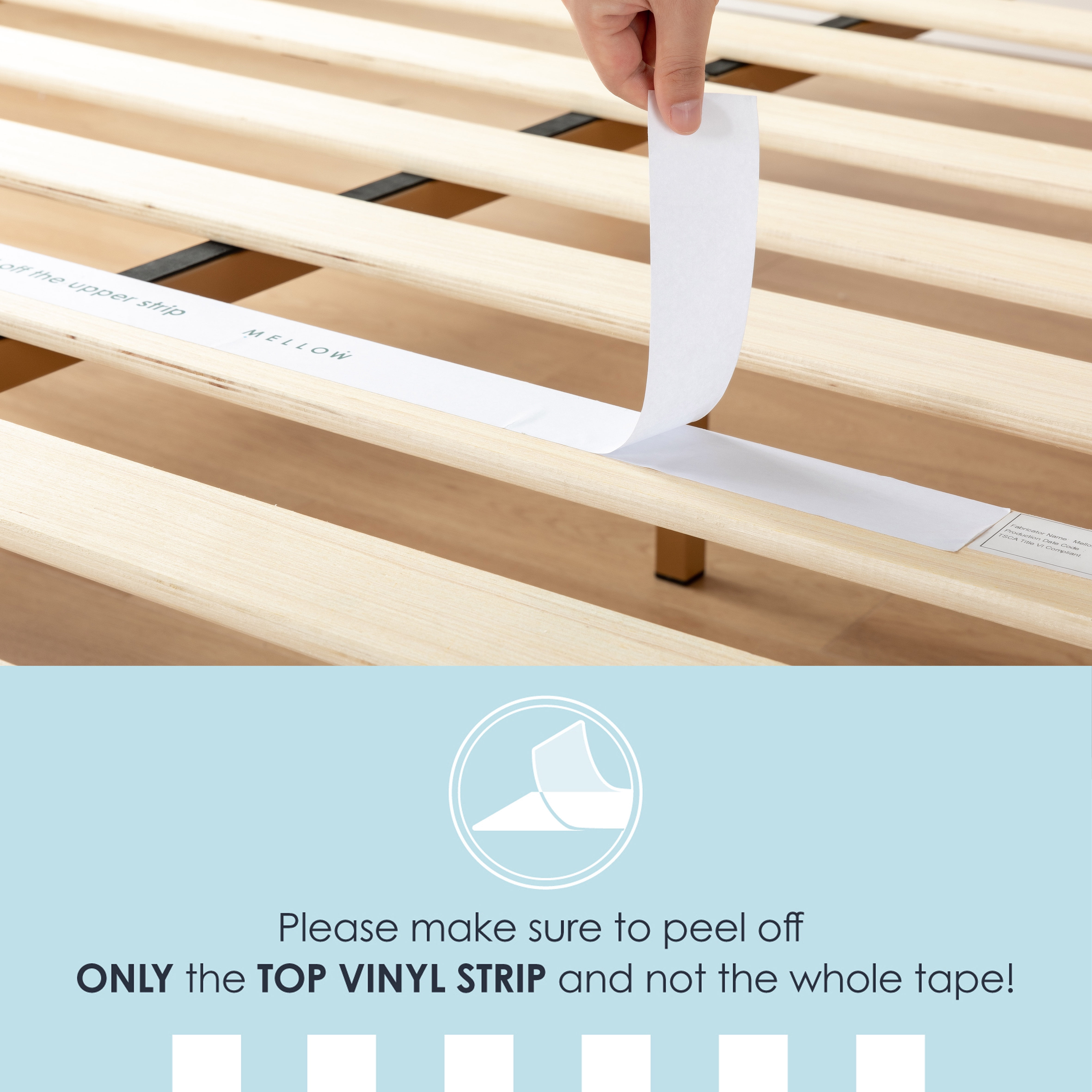 Mellow Naturalista Classic 16" Solid Wood Platform Bed with Wooden Slats, Cherry, Twin - Image 2