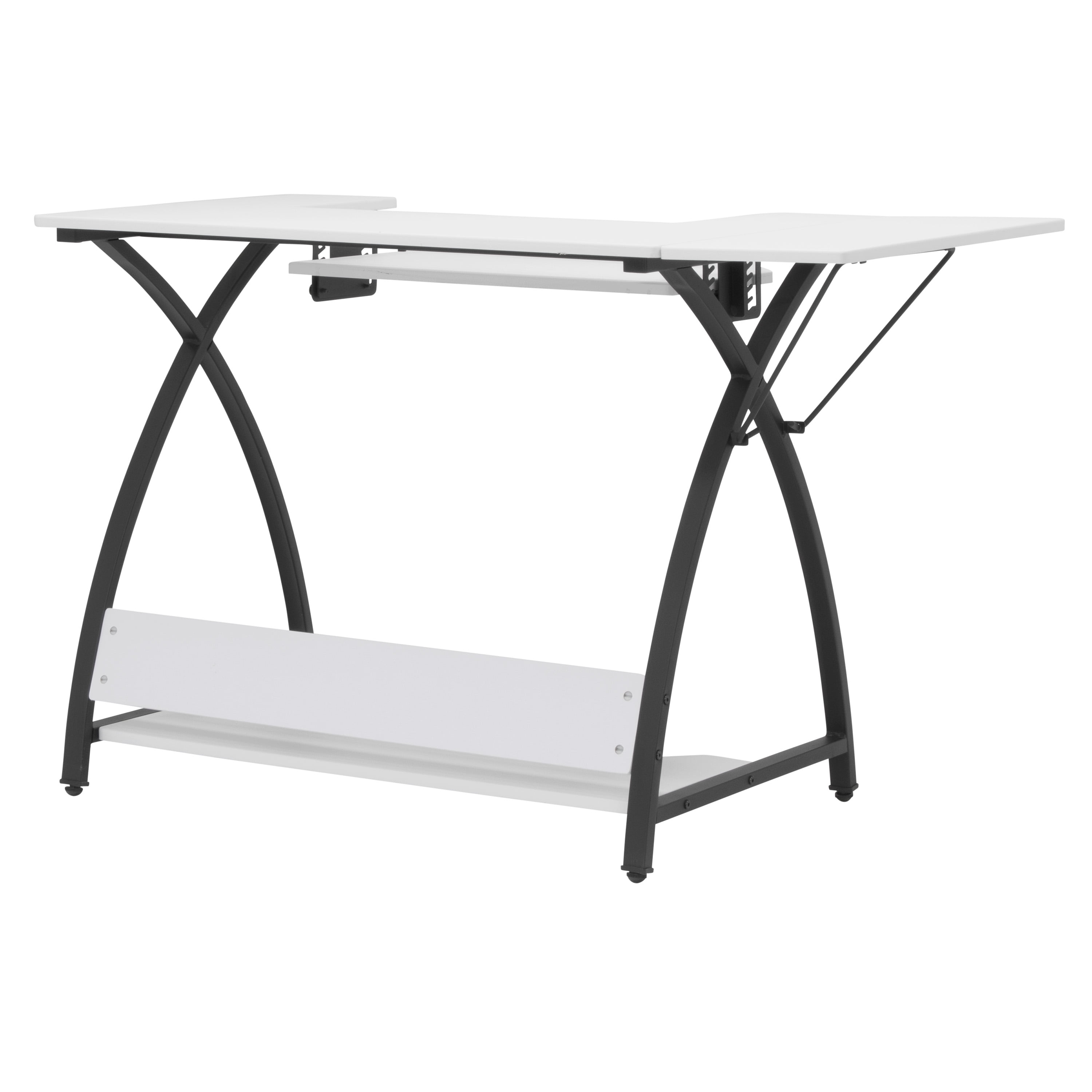 Sew Ready Comet Sewing Table Folding Top Adjustable Platfomr Black/White - Image 12