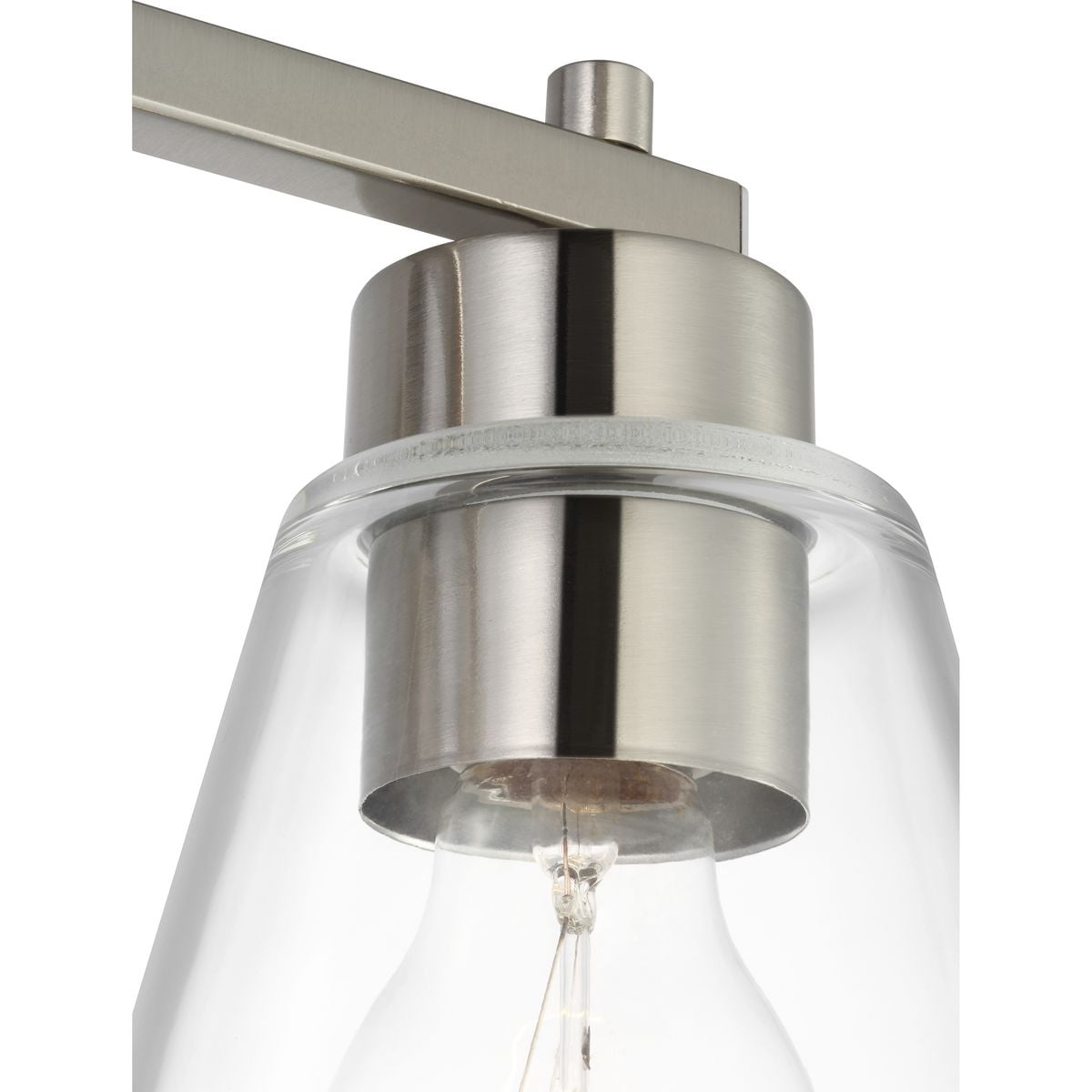 Better Homes and Gardens 22" Modern Dimmable 3-Light Vanity, Silver, Medium Base Bulb, Bathroom Light - Image 6