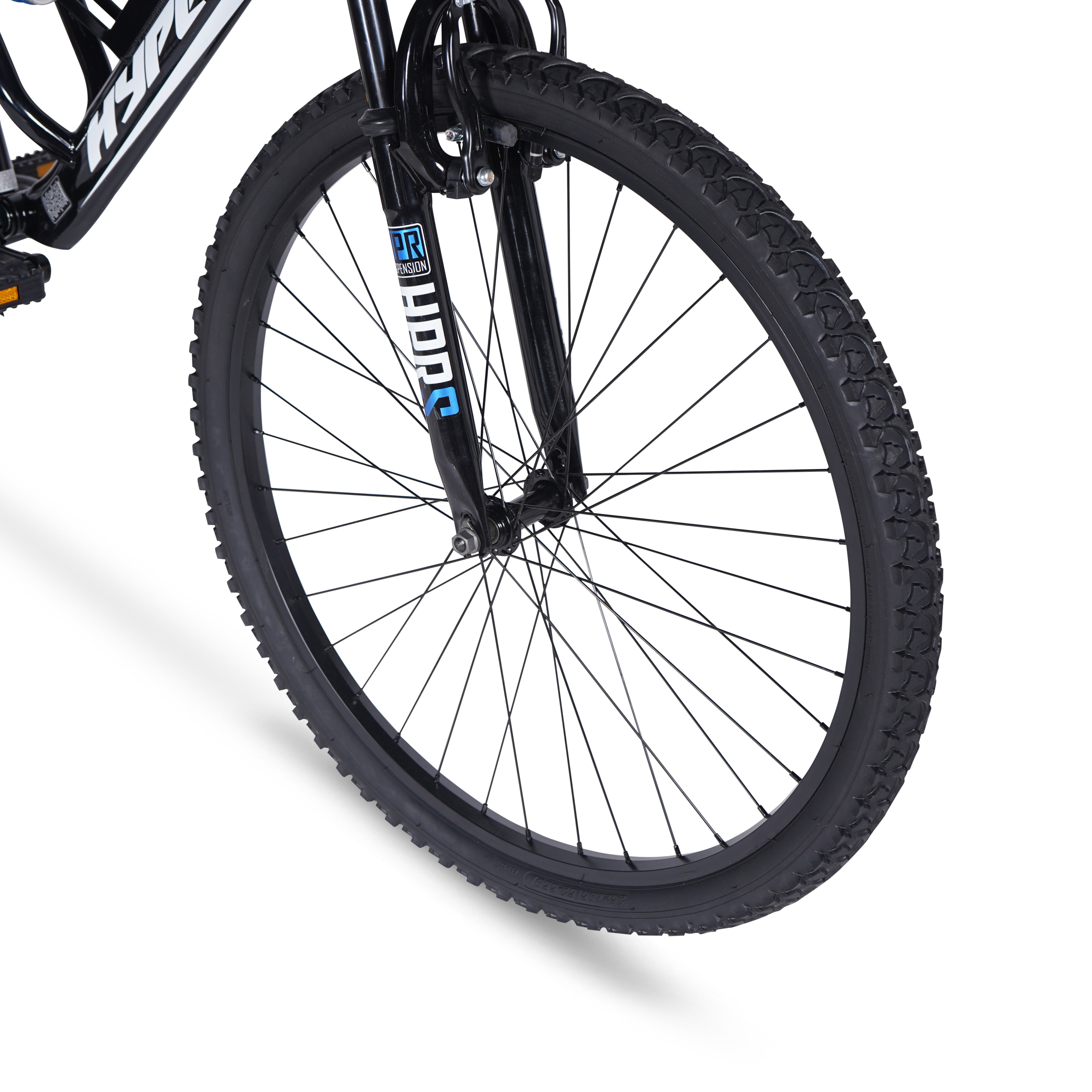 Hyper Bicycles Men's 26" Shocker Mountain Bike, Black/Blue - Image 5