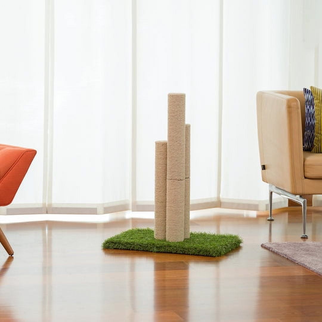 On2Pets Skyline Premium Cat Scratching Post, Multiple Height Cat Scratchers for Indoor Cats with Turf - Image 6