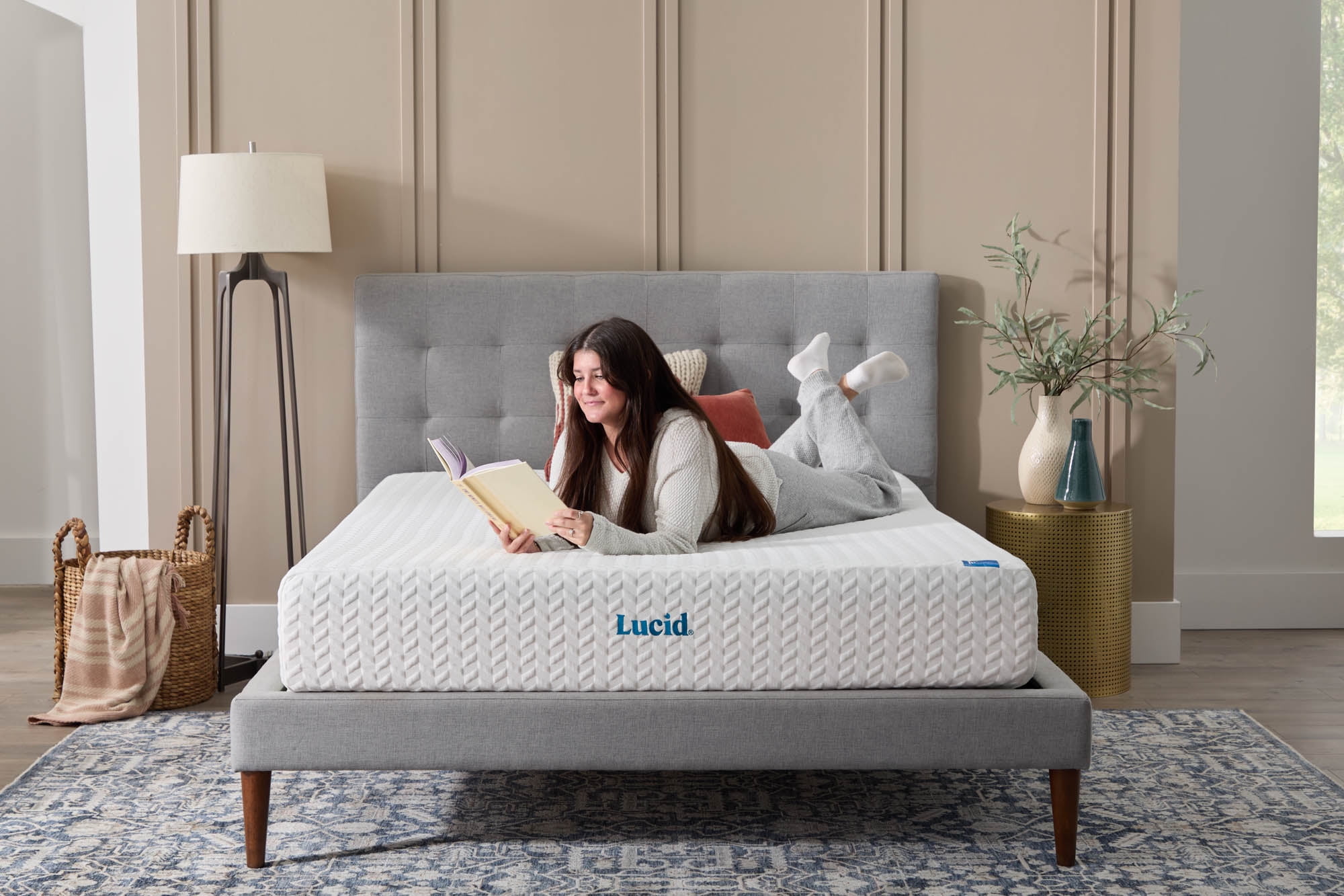 Lucid Refresh Queen Tight Top 10" Firm Memory Foam Mattress with Gel Infusion and Ventilation - Image 7