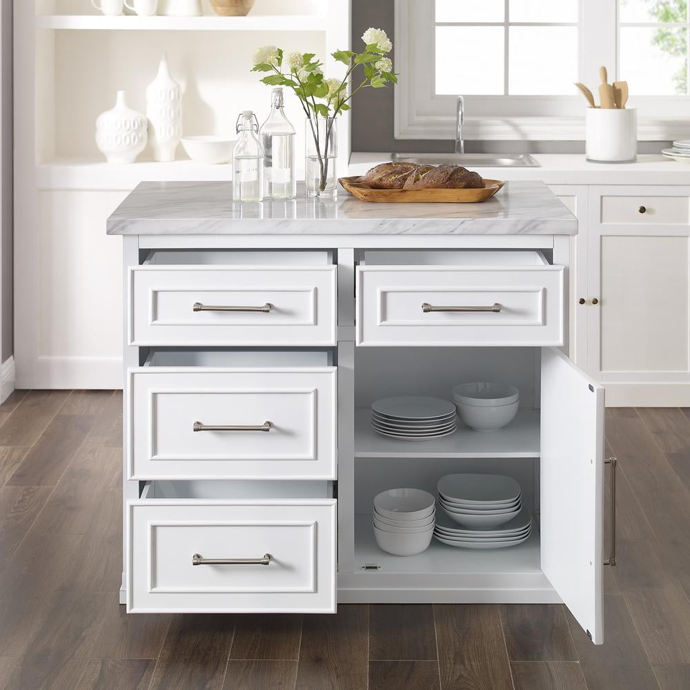Crosley Furniture Cutler Faux Marble Top Kitchen Island - Image 14