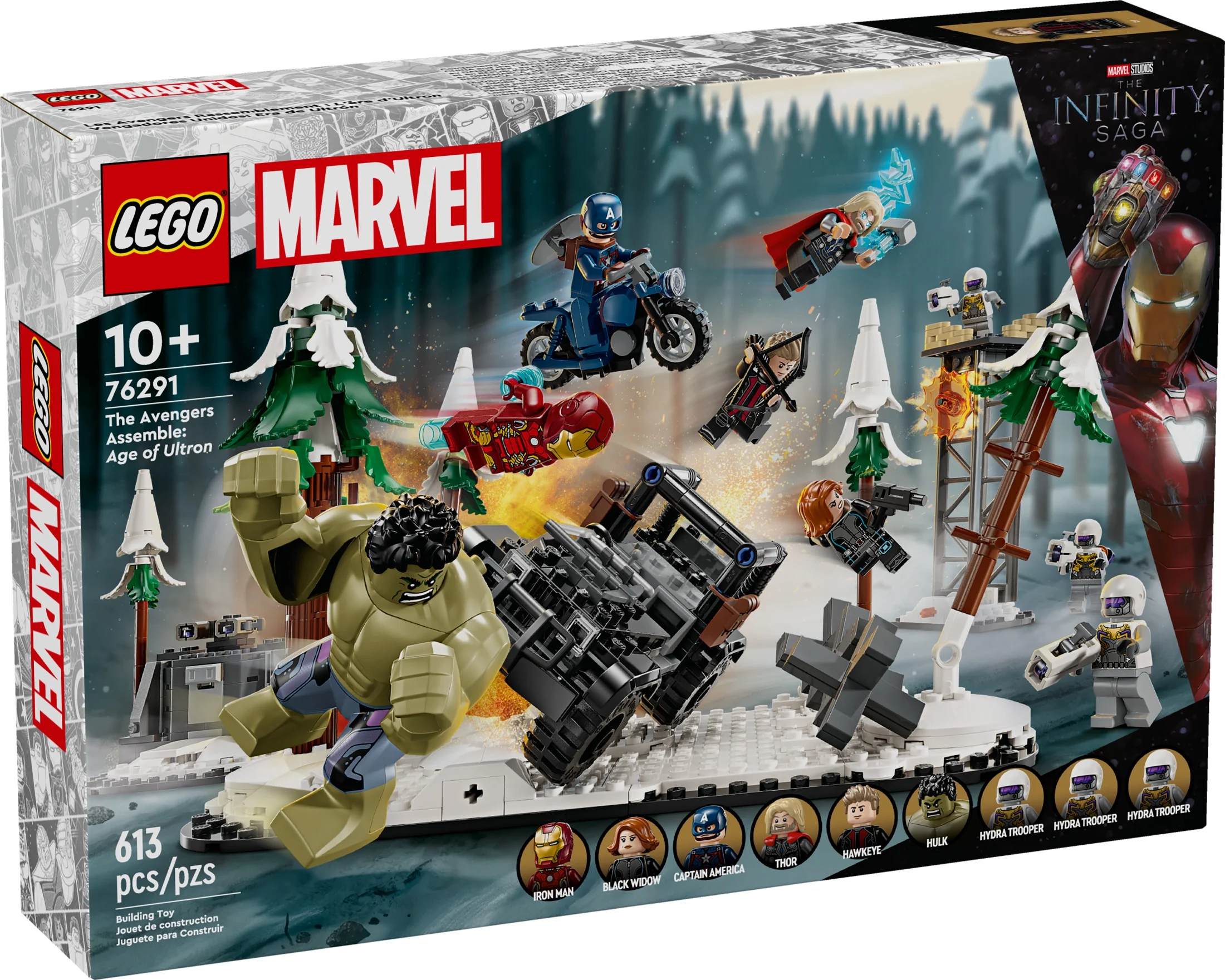 LEGO Marvel The Avengers Assemble: Age of Ultron, Buildable Super Hero Toy with Marvel Minifigures, 76291 - Image 6