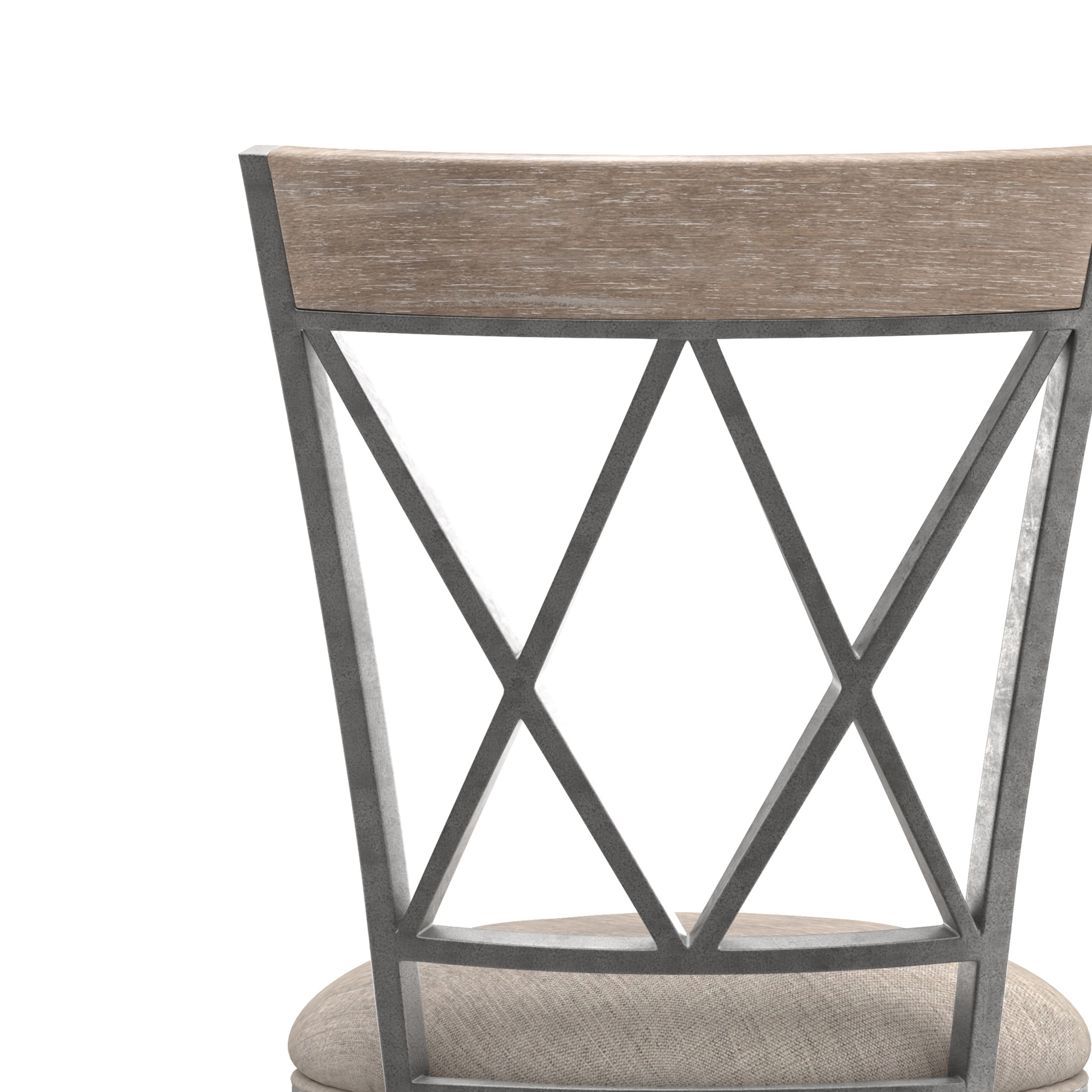 Hillsdale Furniture Stewart Metal Counter Height Swivel Stool, Aged Pewter - Image 9