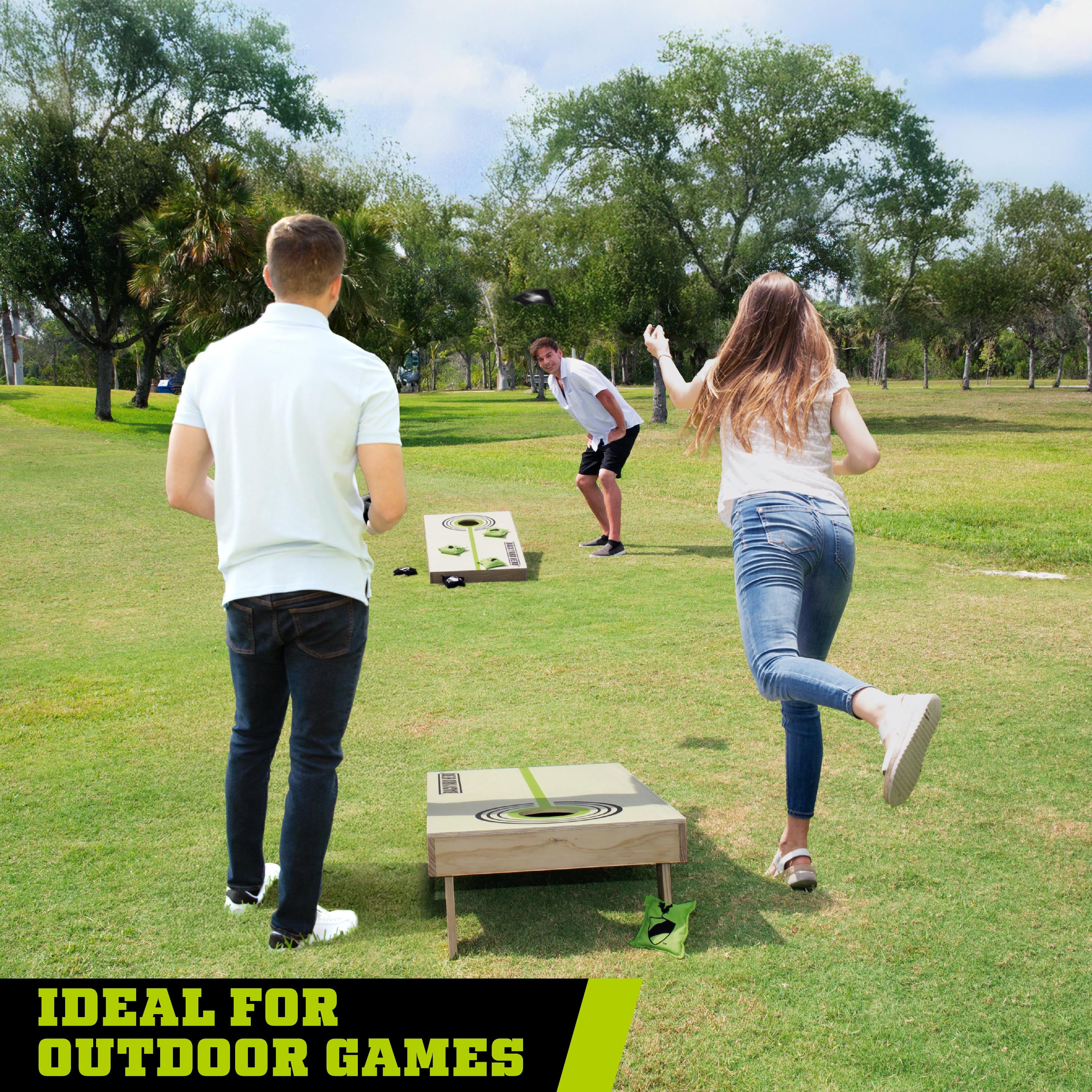 Official Size Cornhole Bean Bag Toss Set 4 ft x 2 ft by Backyard Hero - Image 3