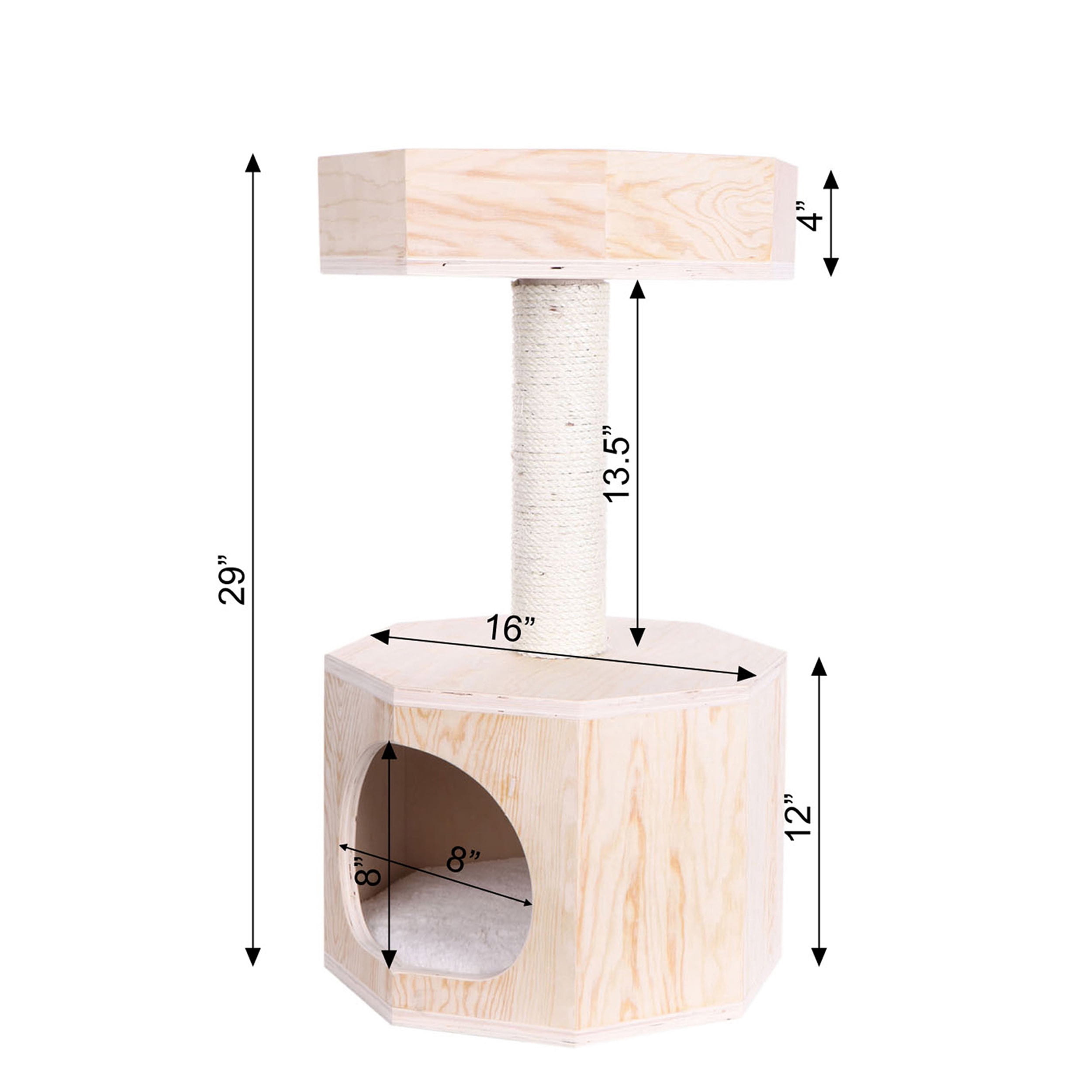 Armarkat Premium Pinus Sylvestris Wood,real wood Cat Tree S2906 - Image 5