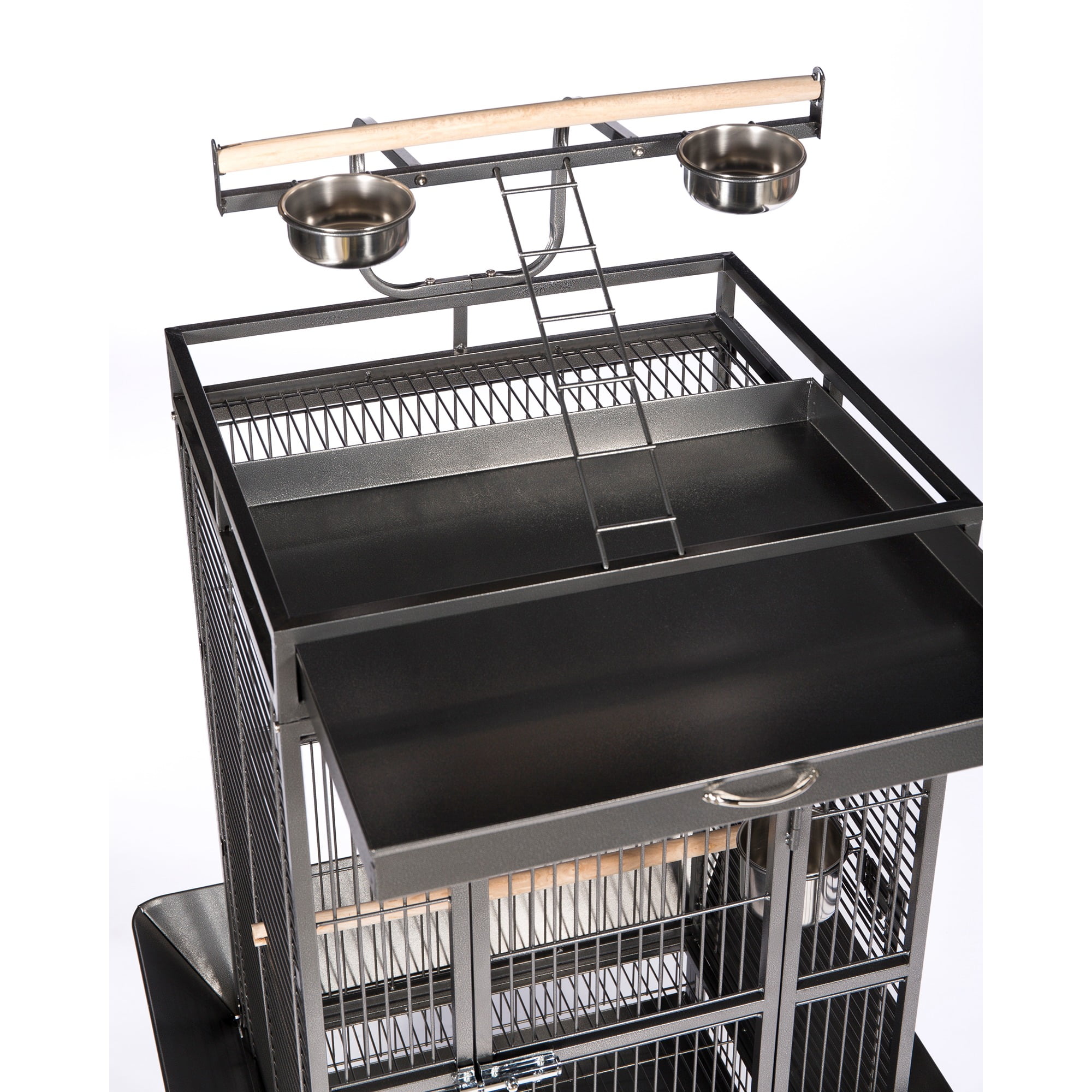 Prevue Pet Products Playtop Bird Home - Black Bird Cage 3152BLK - Image 10