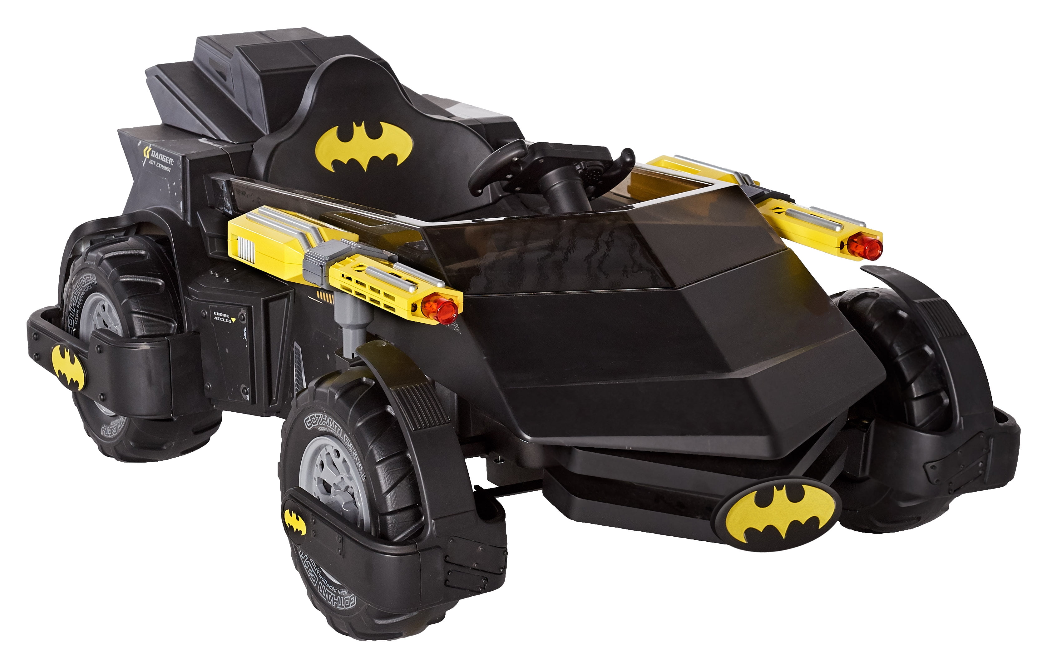 6 Volt DC Comics Batman Batmobile Battery Powered Ride-on - Features Light up Cannons and Sounds! - Image 8
