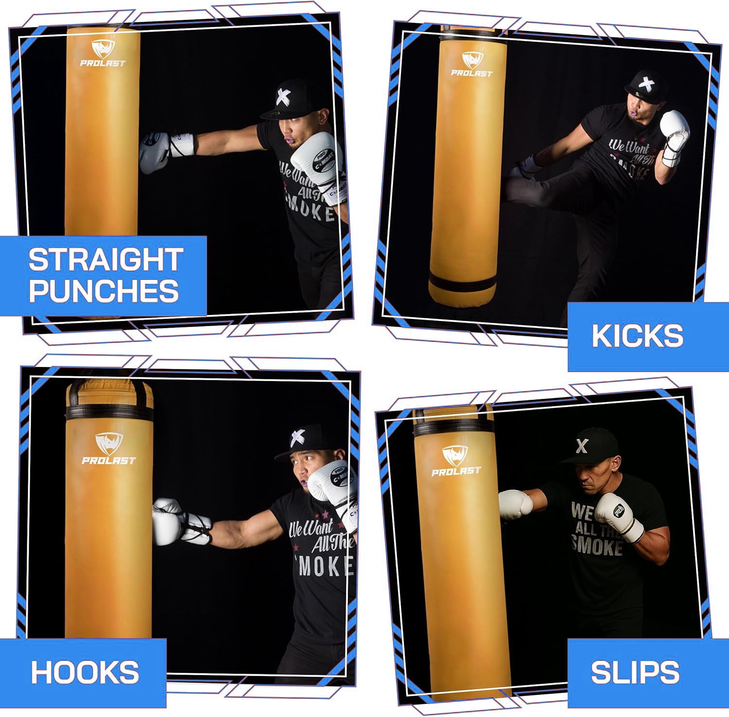 PROLAST Heavy Punching Bag 5 ft UNFILLED -Great for Boxing, MMA, Muay Thai - Unfilled ( Yellow ) - Image 4