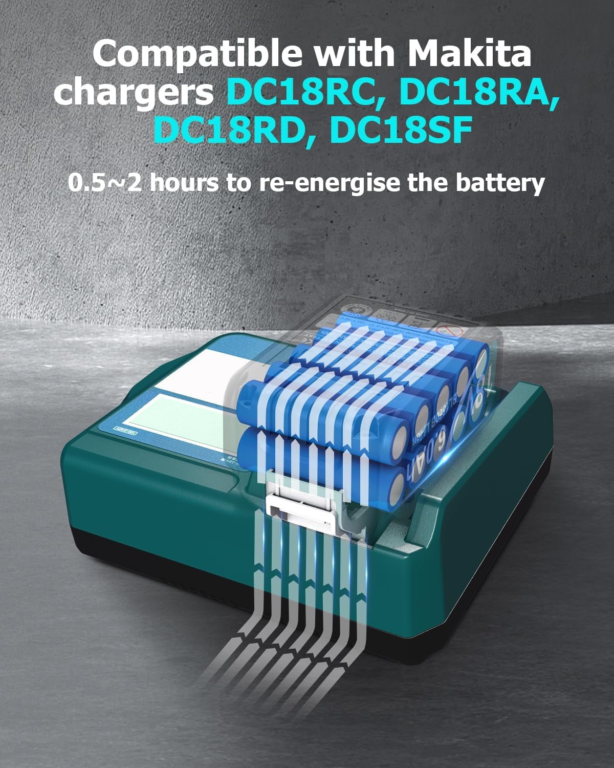 SUNBAT 2Packs Replacement for Bl1860b-2 18V 6.0 Ah LXT Lithium-Ion Battery with USB Port - Image 11